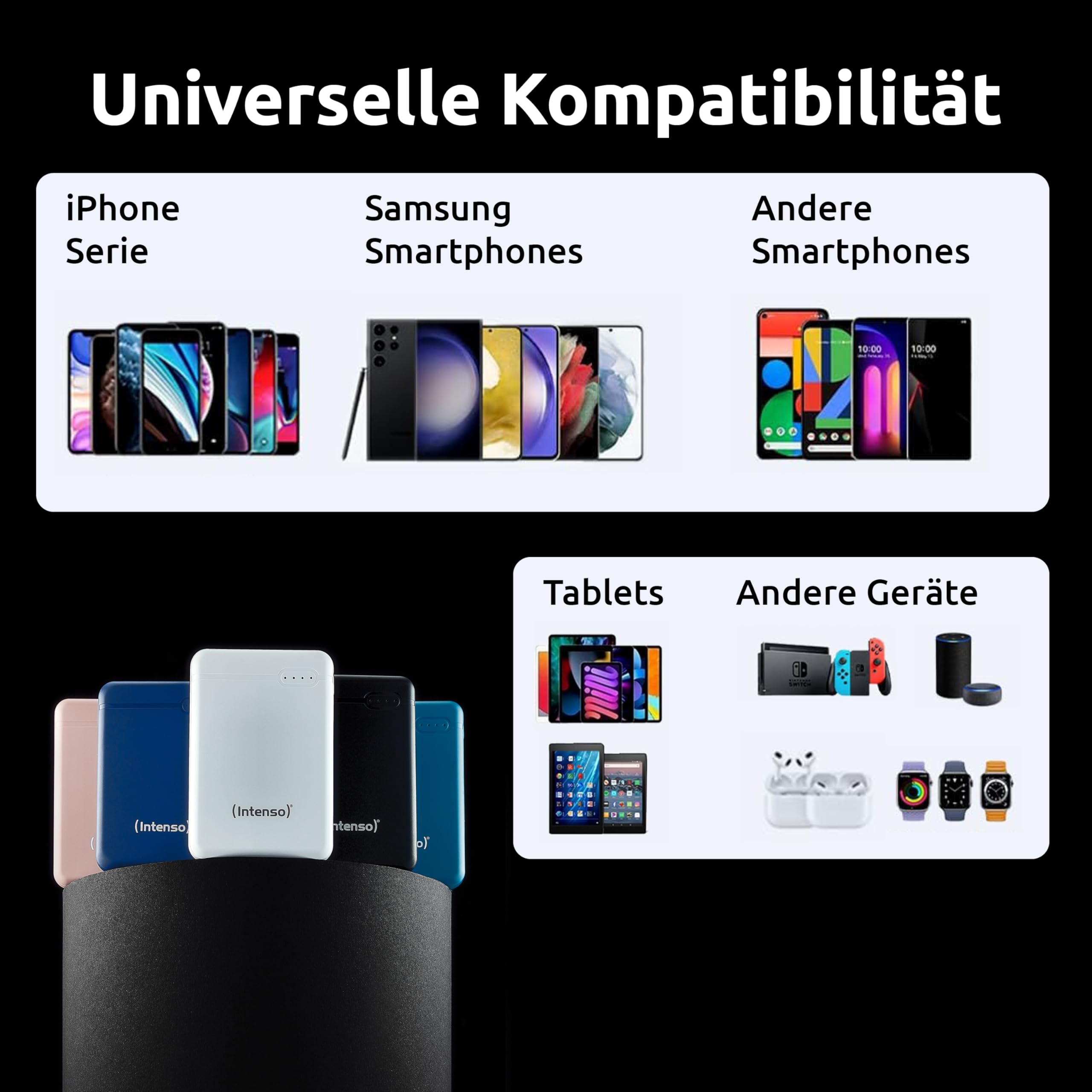 INTENSO PowerBank XS5000 USB / Type-C -5000 mAh blanc