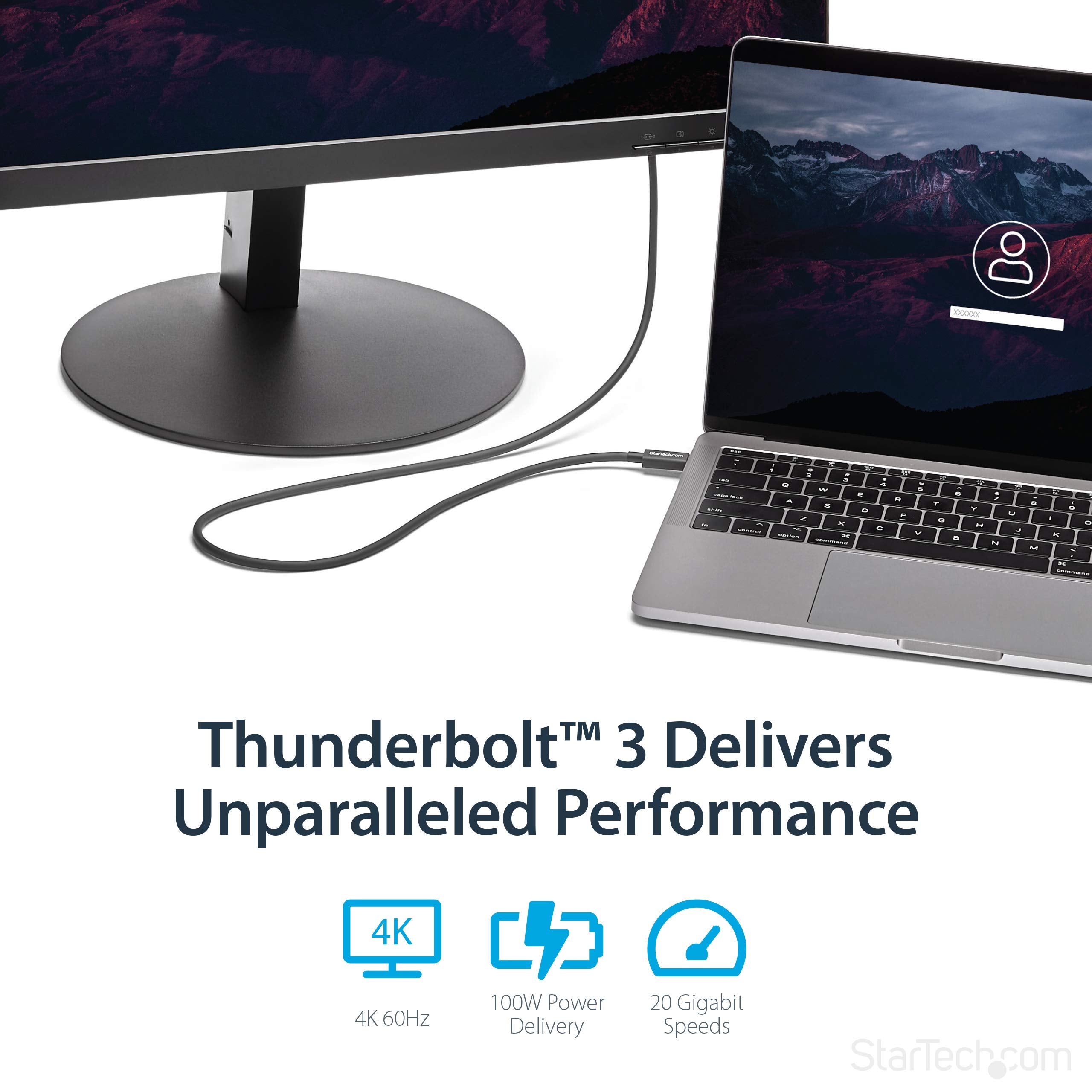 2m Thunderbolt 3 20Gbps USB-C Cable