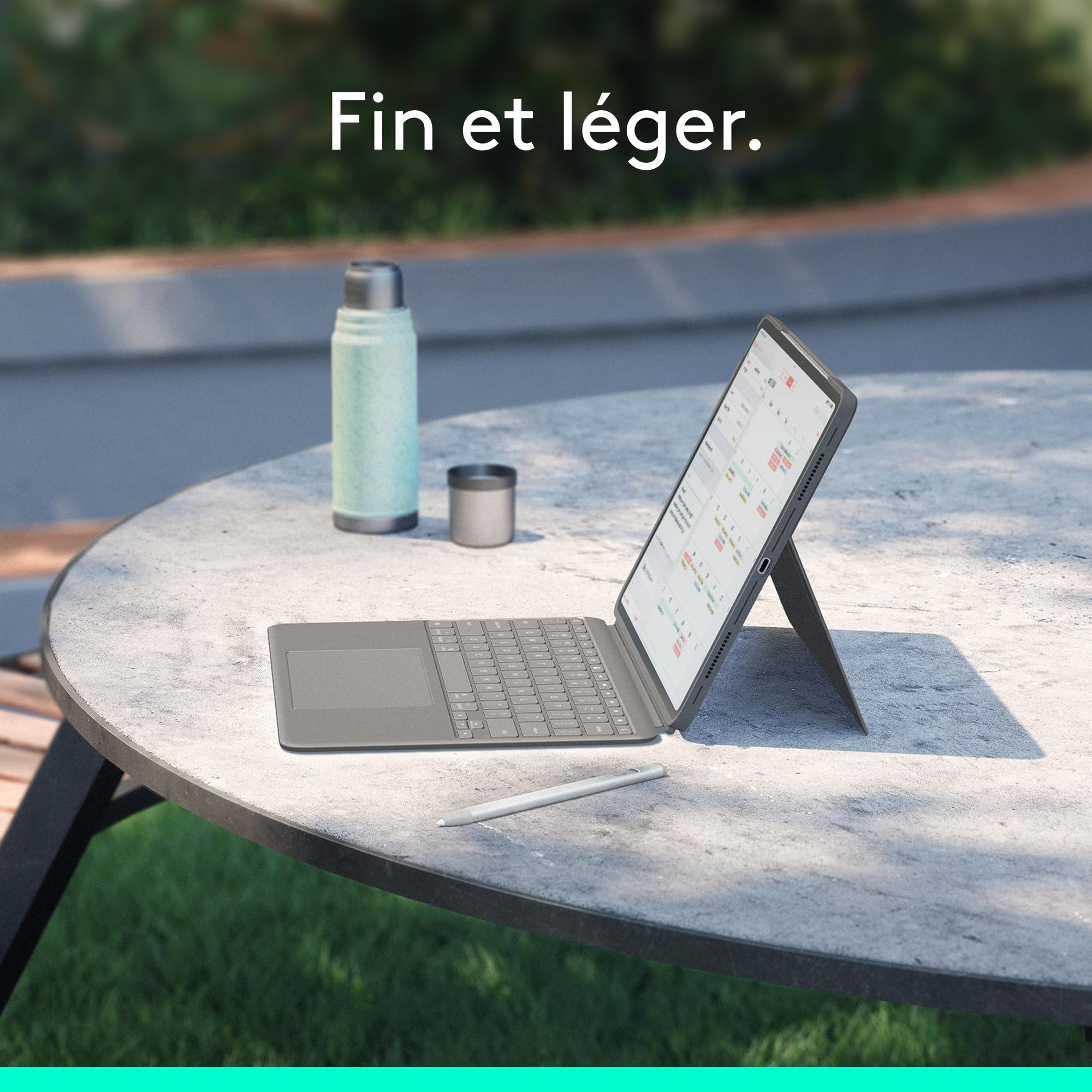 LOGITECH Combo Touch for iPad Air 13p M2 OXFORD GREY (FRA)