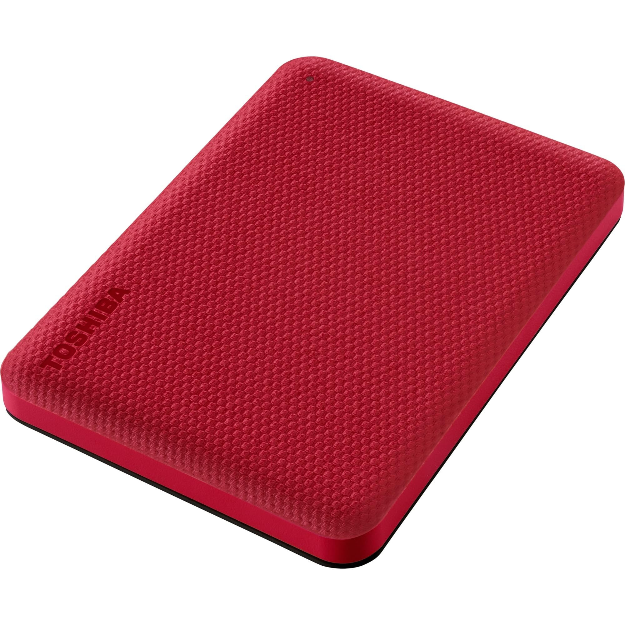 "Toshiba Canvio Advance disque dur externe 2 To 2.5"" USB Type-A 2.0/3.2 Gen 1 (3.1 Gen 1) Rouge"