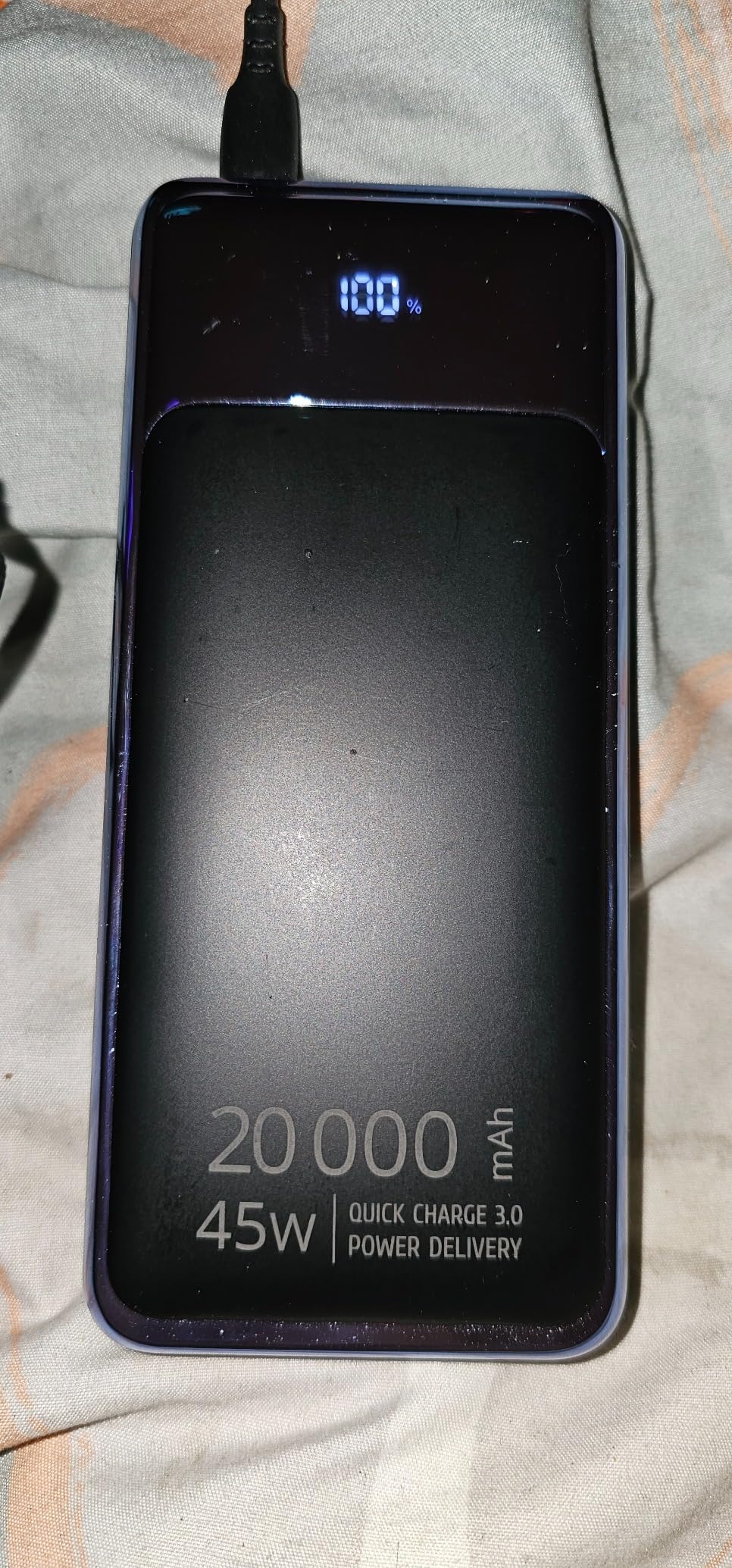 Powerbank 20000mAh pour laptop 45W charge ultra rapide power