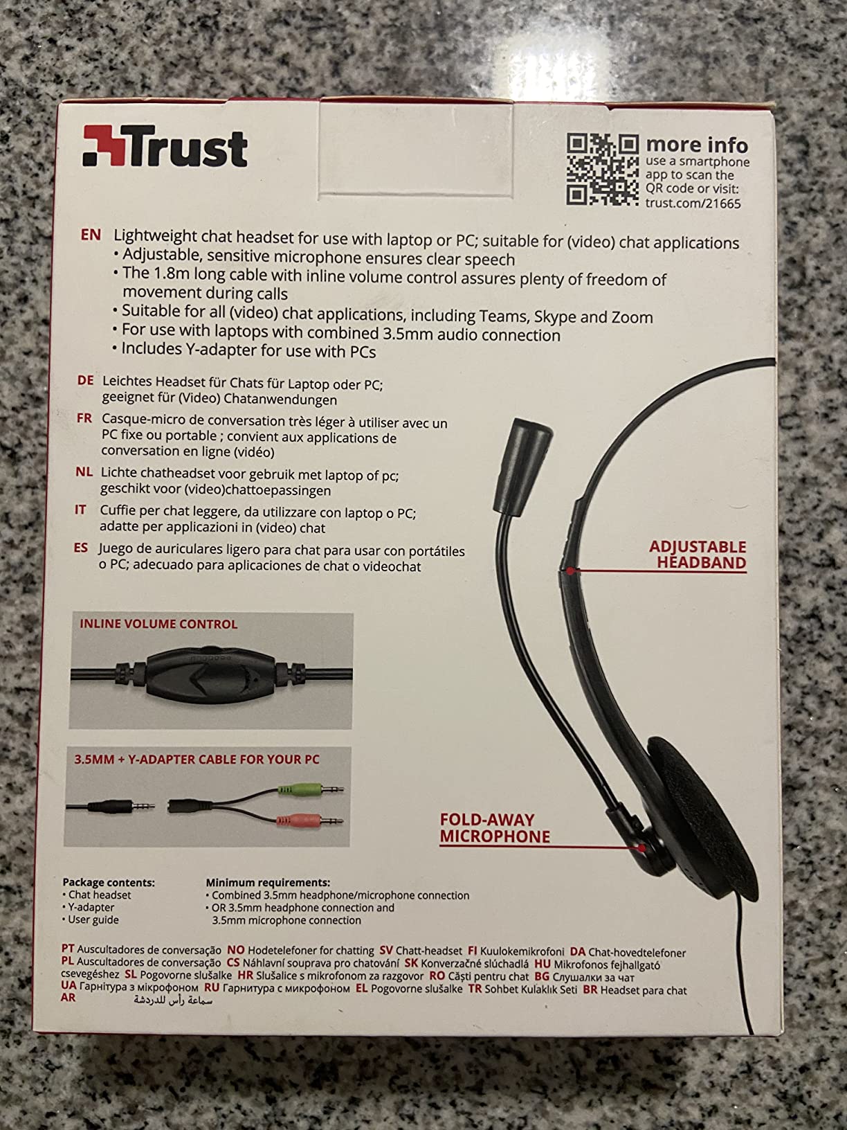 TRUST Casque-micro PRIMO pour ordinateur