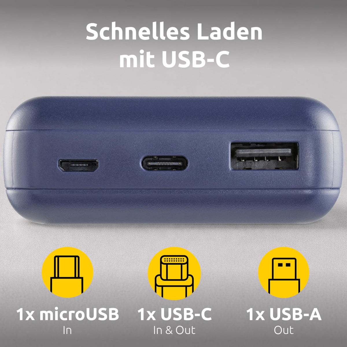 INTENSO PowerBank XS10000 USB / Type-C -10000 mAh bleu foncé