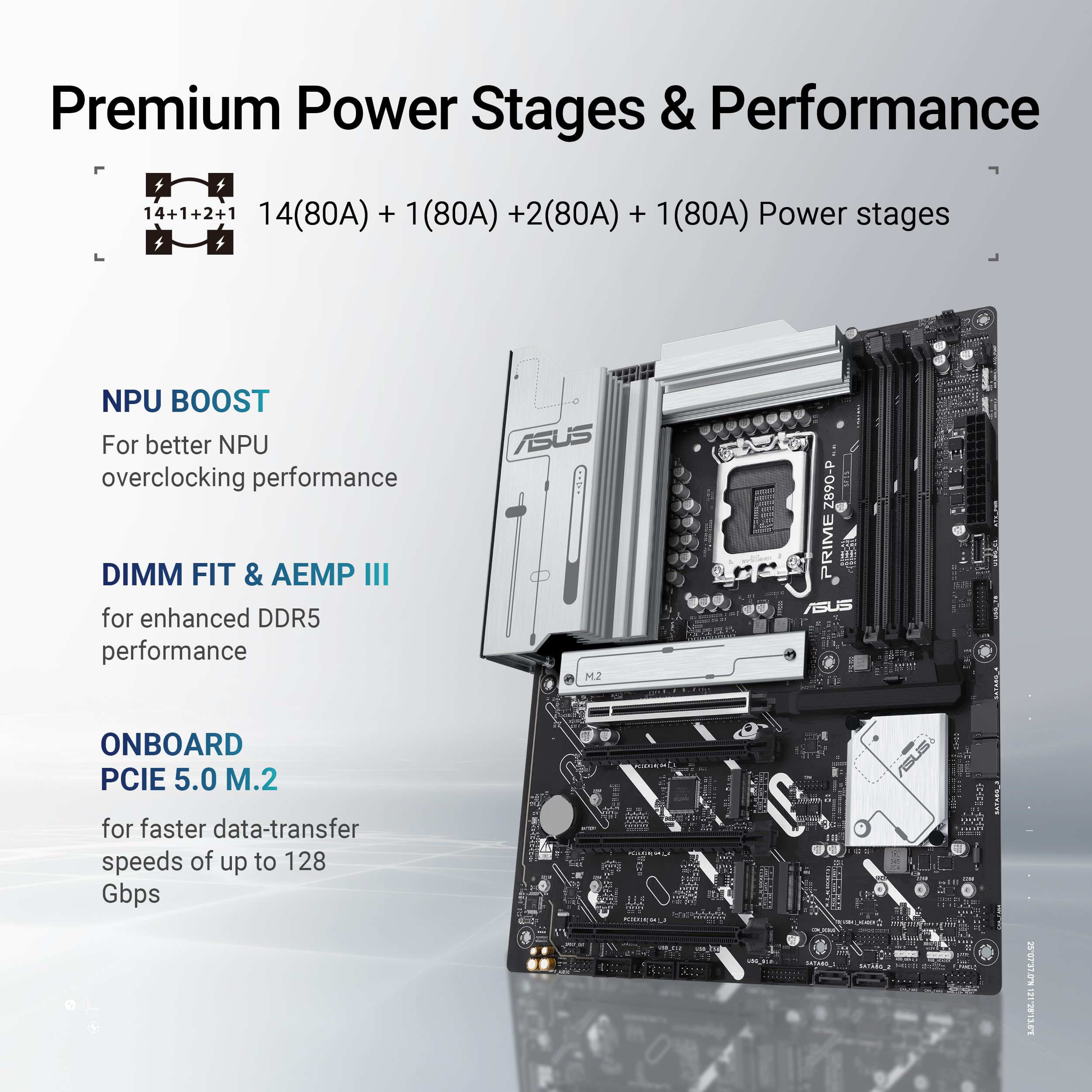 ASUS PRIME Z890-P LGA1851 DDR5 ATX MB