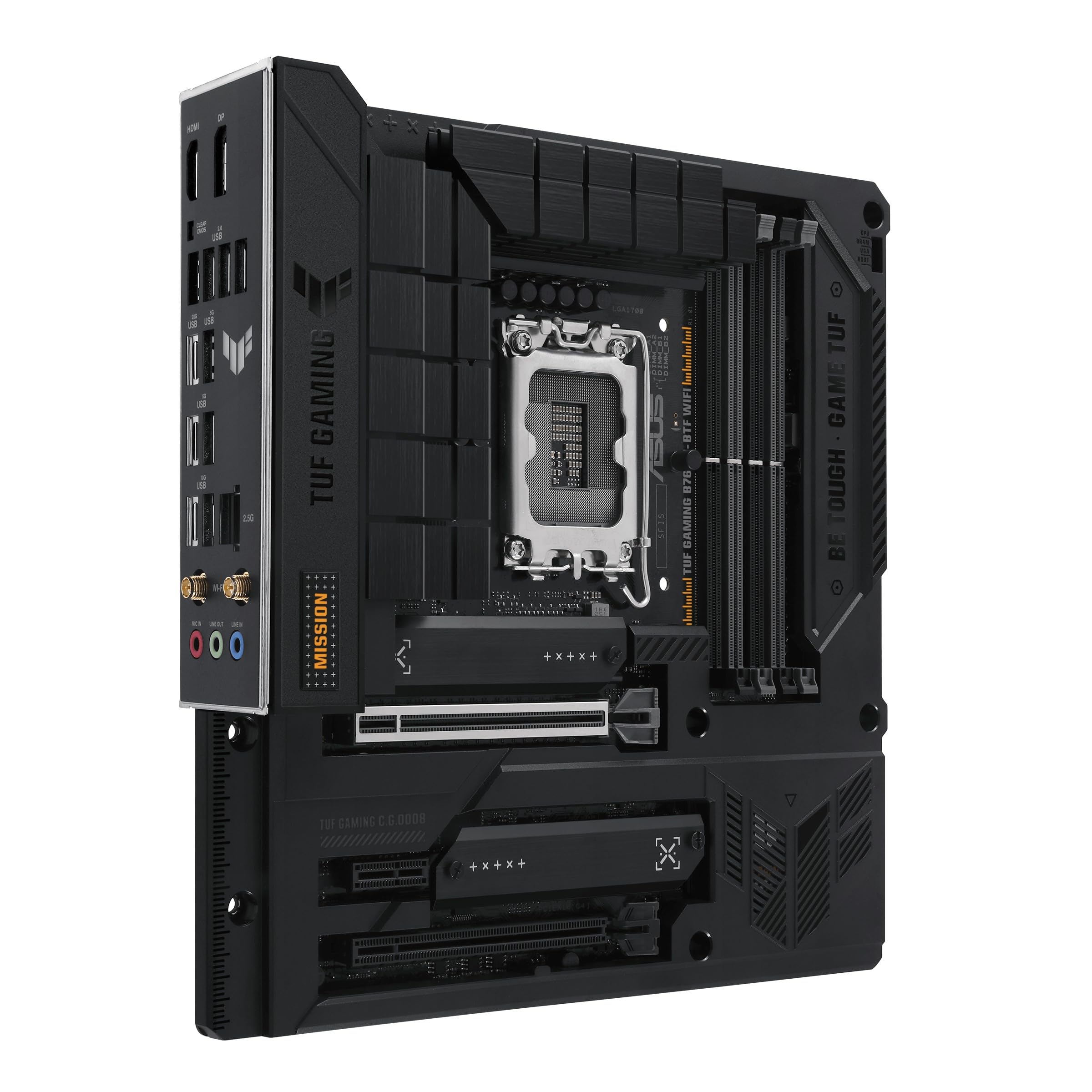 ASUS TUF GAMING B760M-BTF WIFI LGA 1700 4DDR5 microATX 4xSATA MB 1xHDMI 2.1 1xDP 1.4 3xM.2