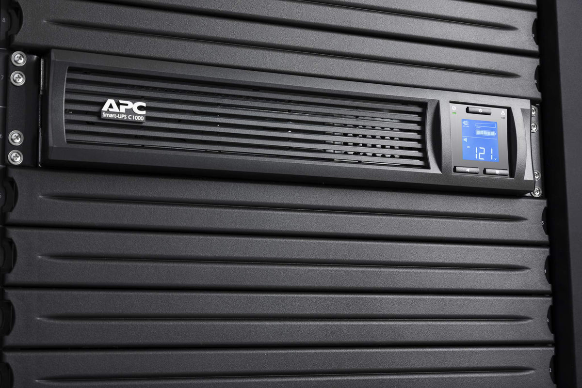APC Smart-UPS C UPS rack-mountable AC 230V 600Watt 1000VA USB serial output connectors 4 2U Black with APC SmartConnect