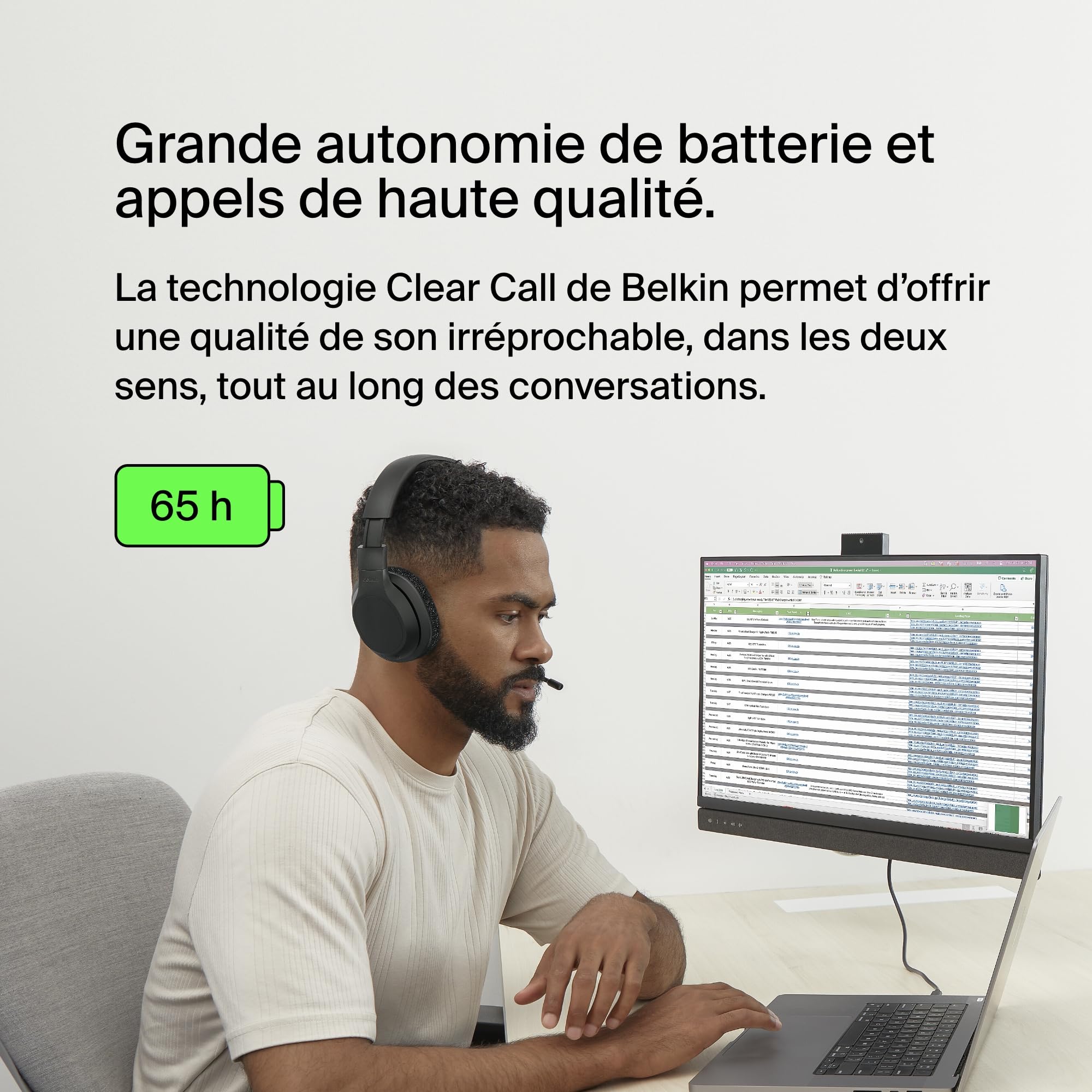 BELKIN SOUNDFORM ADAPT OVER EAR HEADSET