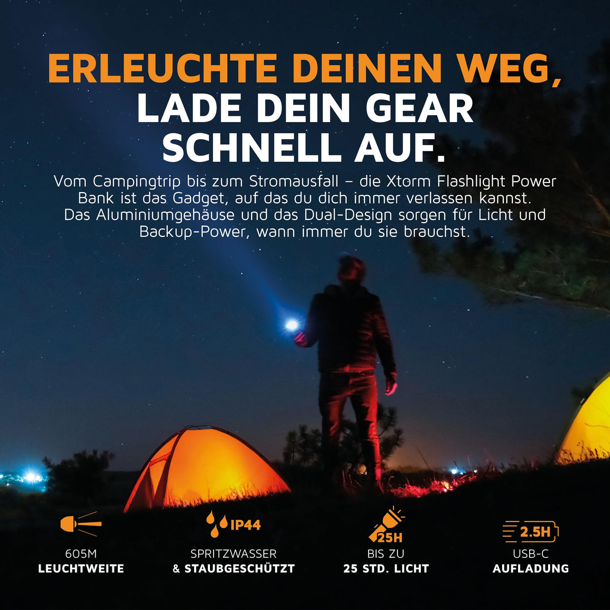XTorm Powerbank et lampe torche XRF101