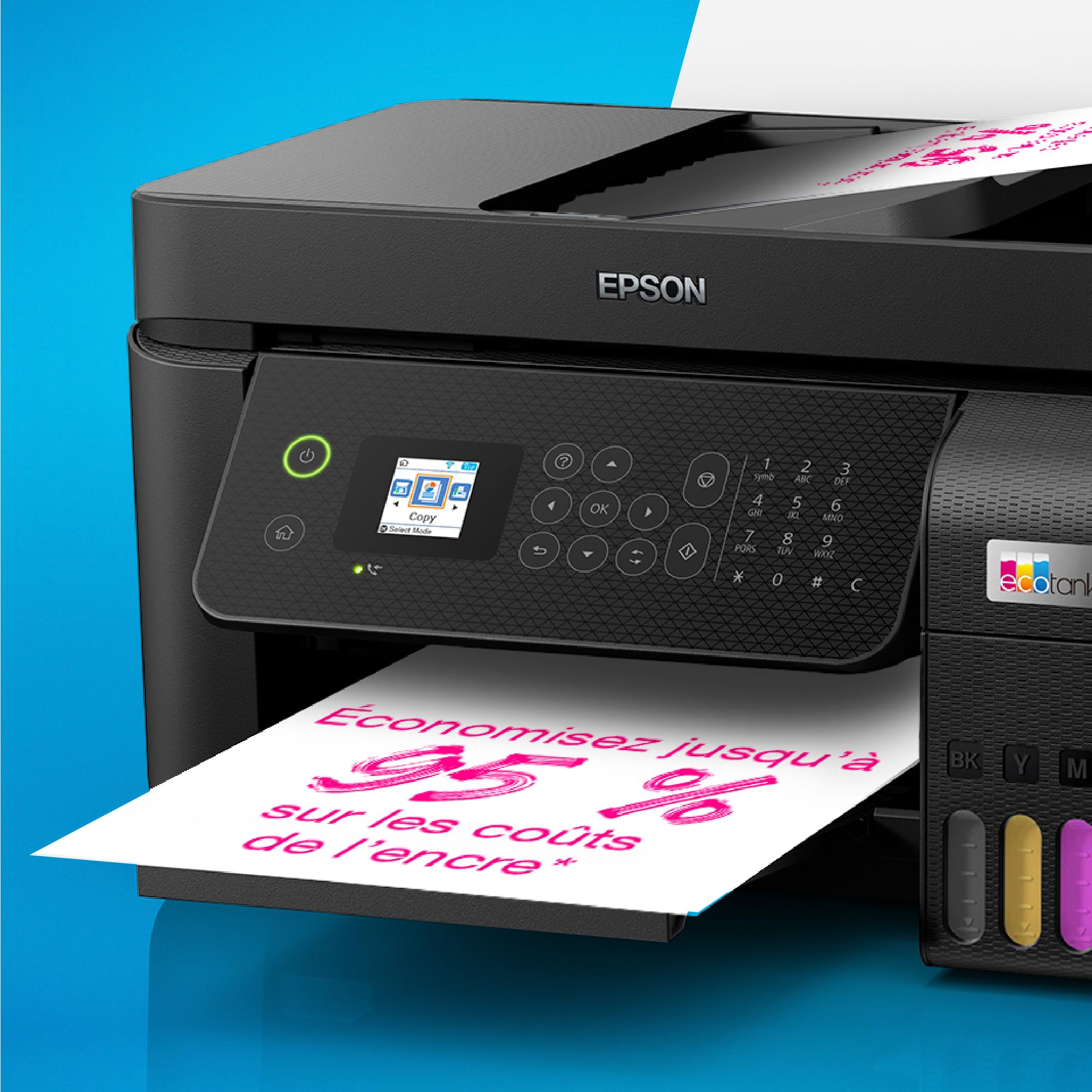 EPSON EcoTank ET-4800 MFP colour inkjet refillable A4 10ppm Print 100sheets USB LAN Wi-Fi Black