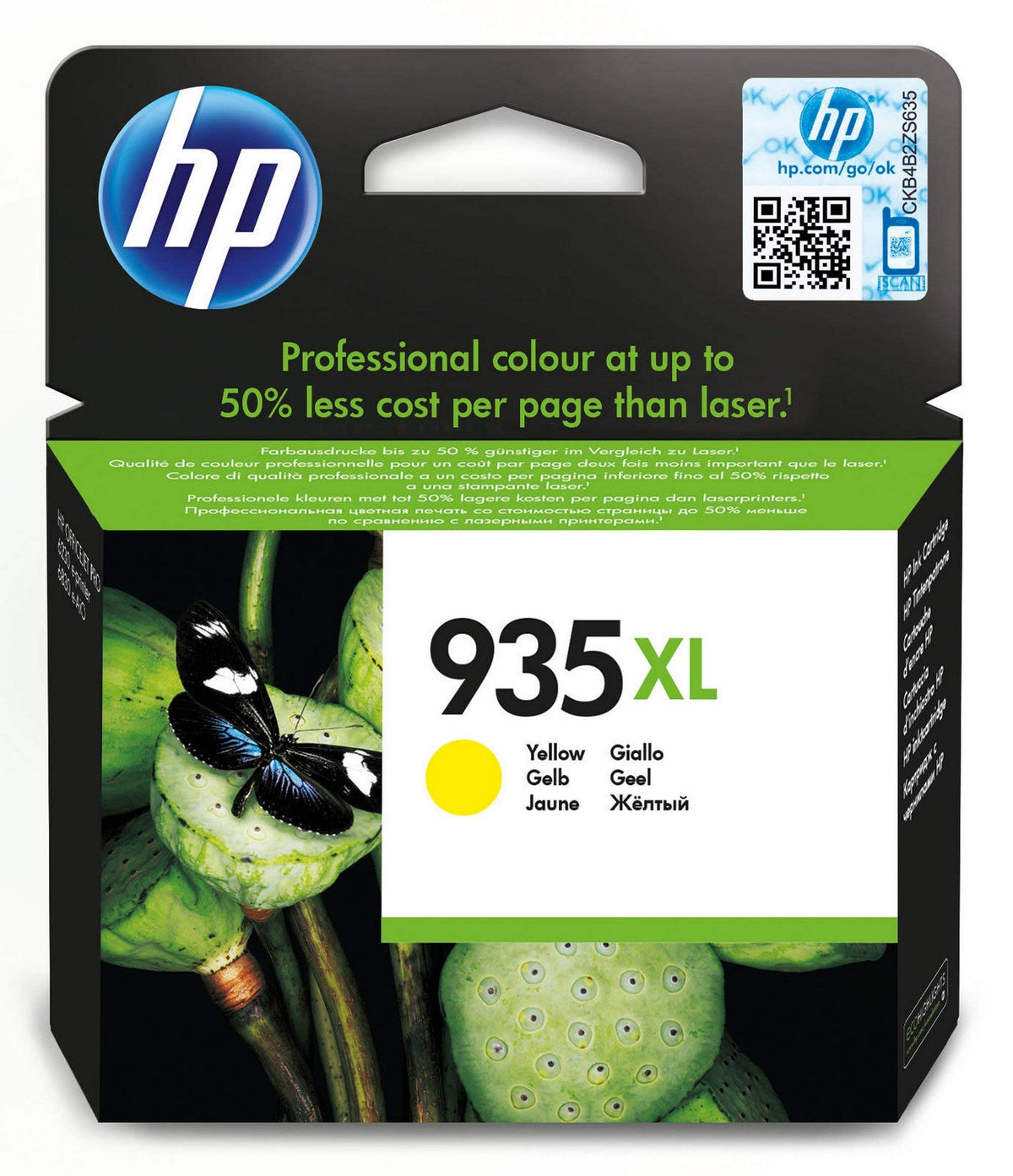 HP 935XL original Ink cartridge C2P26AE BGX yellow high capacity 825 pages 1-pack
