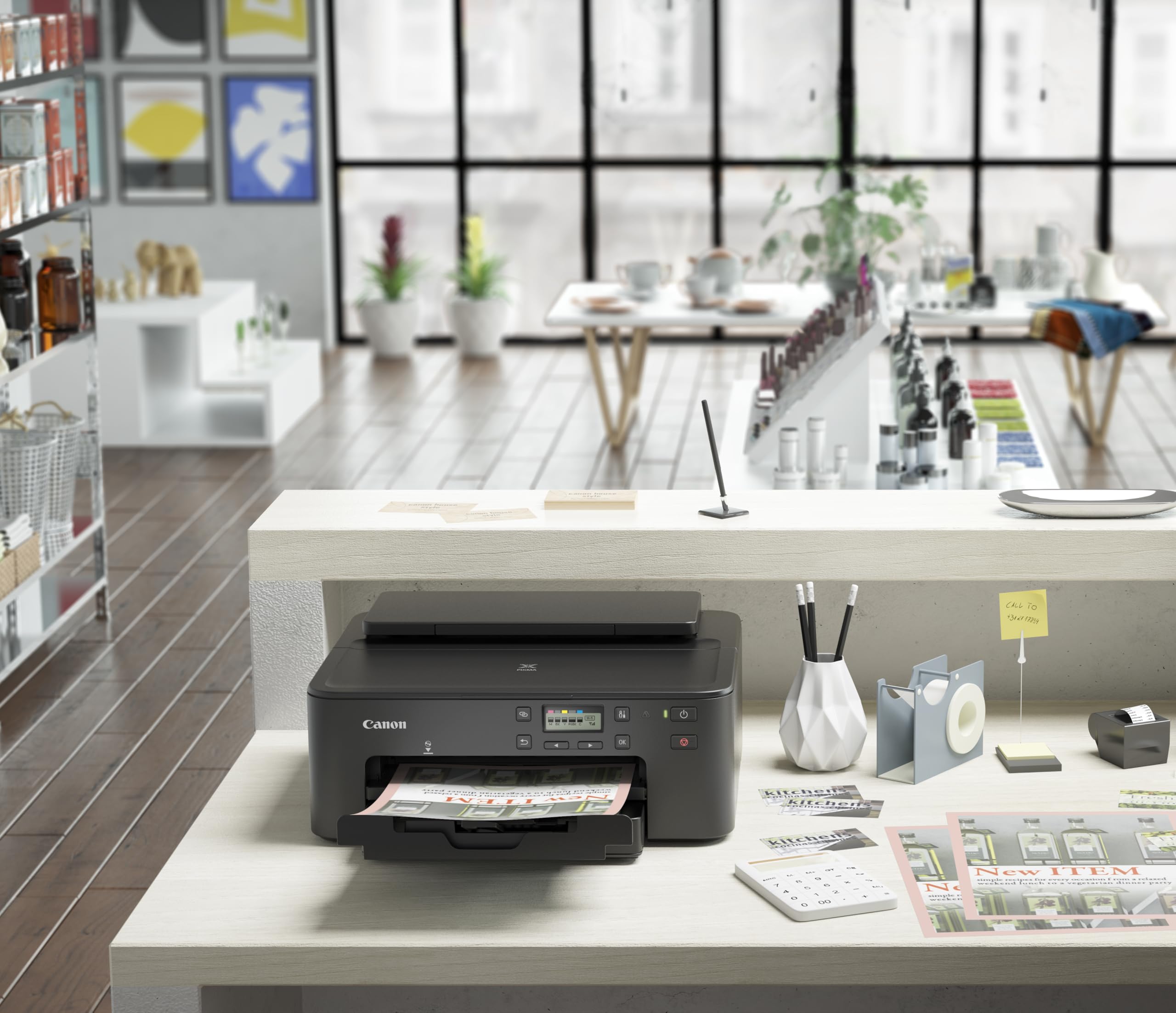 CANON PIXMA TS705a Printer colour Duplex inkjet A4 15ipm mono 10ipm colour 350sheets USB LAN Wi-Fi