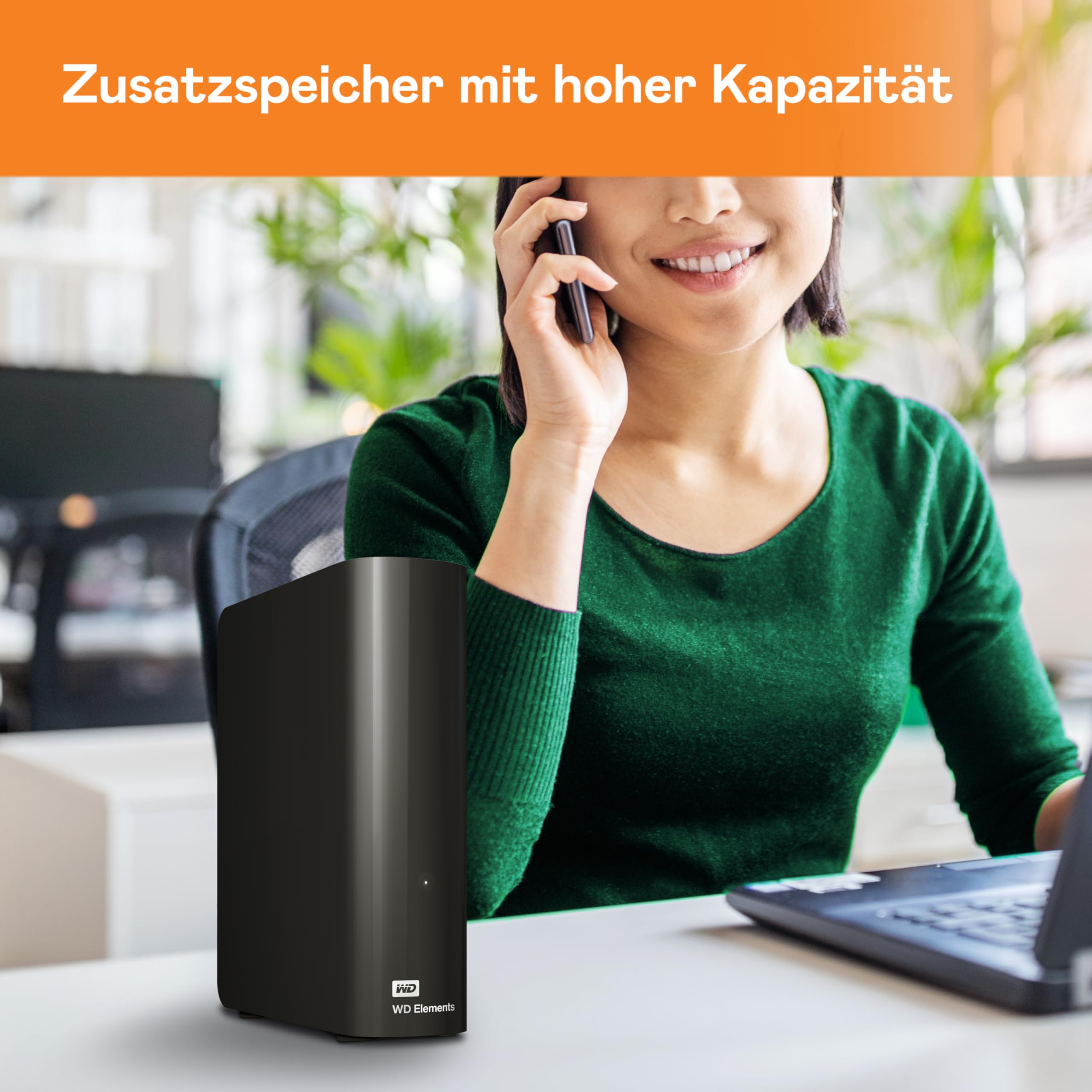 WD Elements Desktop 24To USB 3.0 HDD for plug-and-play storage