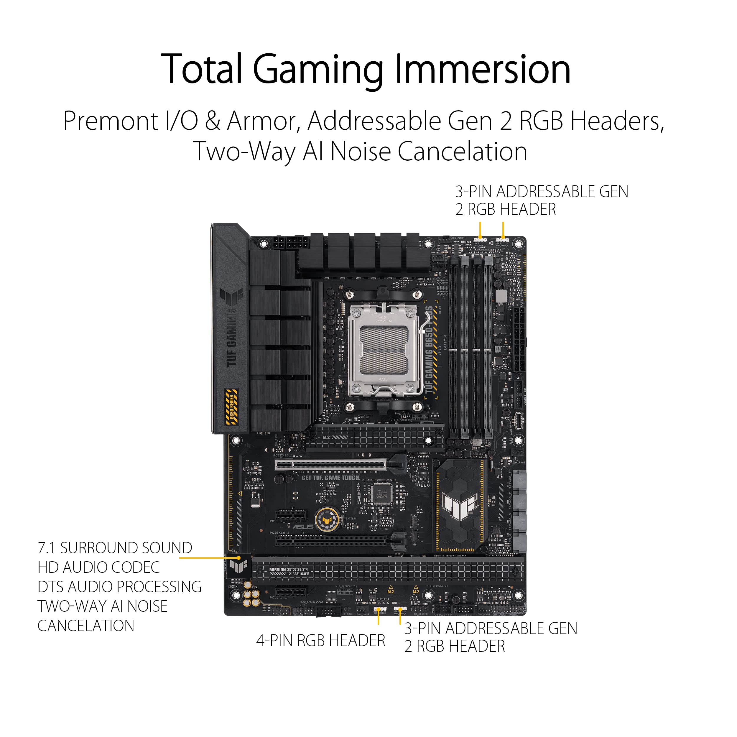 ASUS TUF GAMING B650-PLUS AM5 DDR5 ATX MB