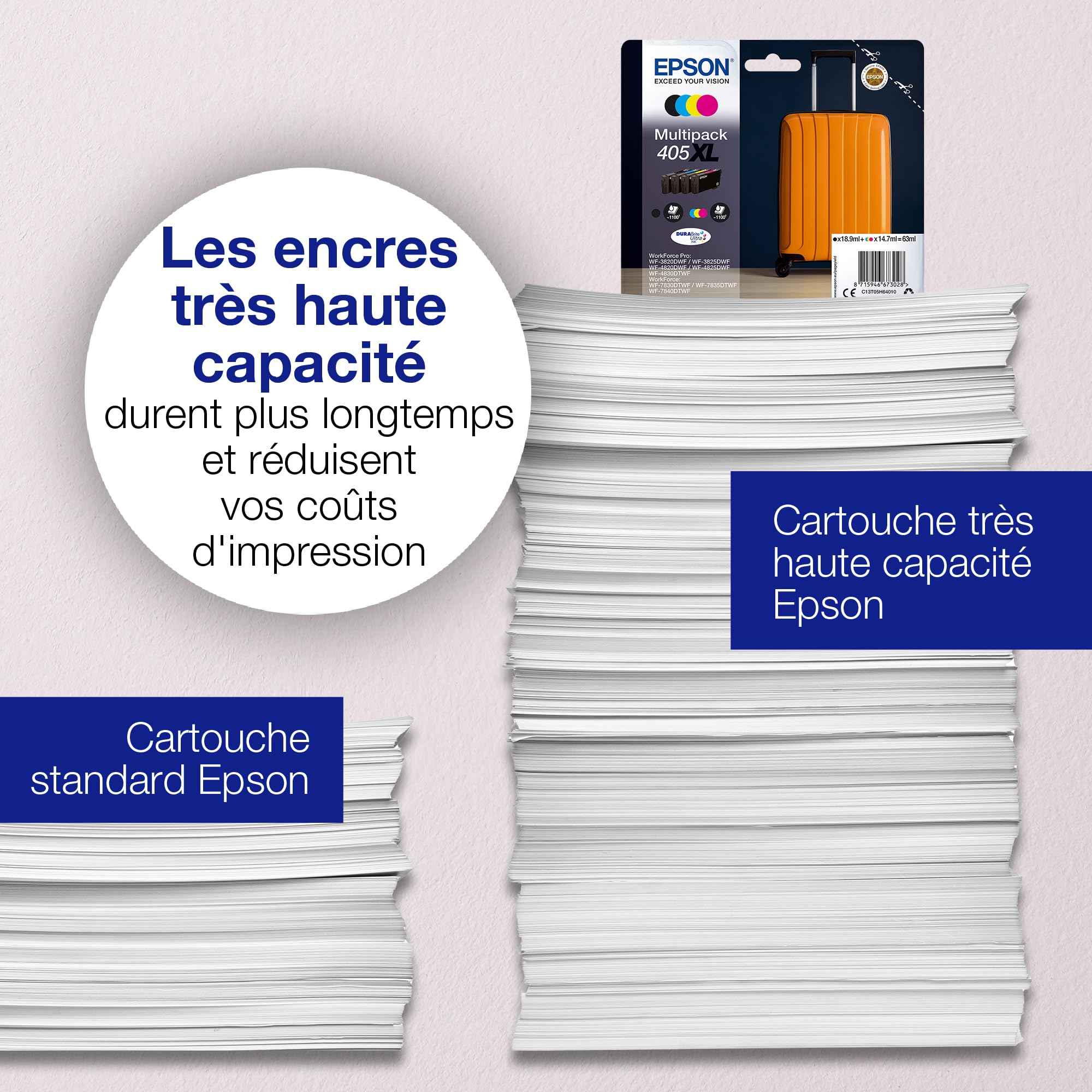 EPSON 4LB Singlepack Black 405 DURABrite Ultra Ink