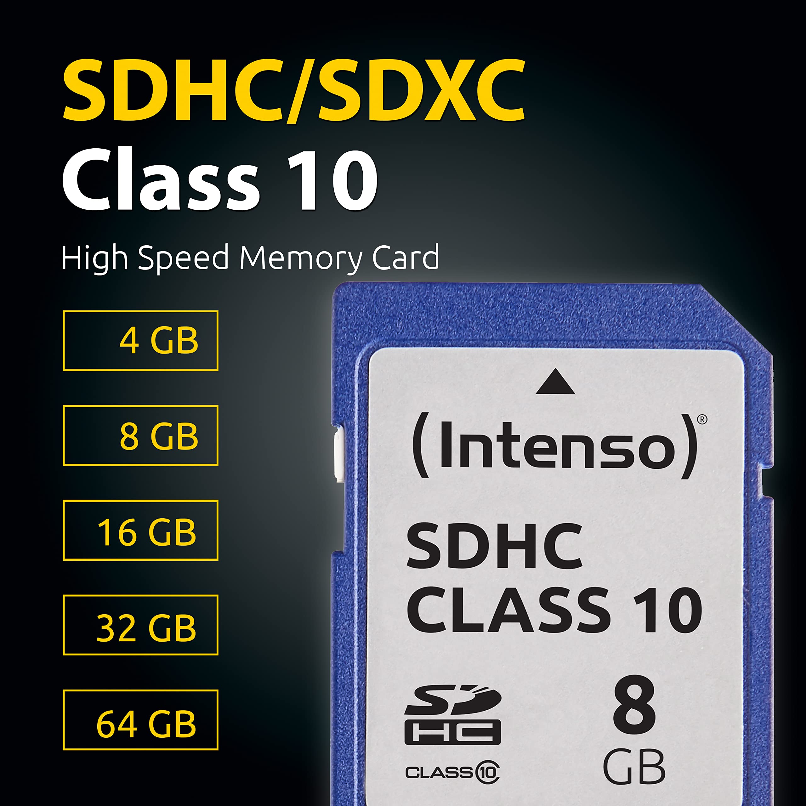 INTENSO Carte SDHC Class 10 - 8 Go