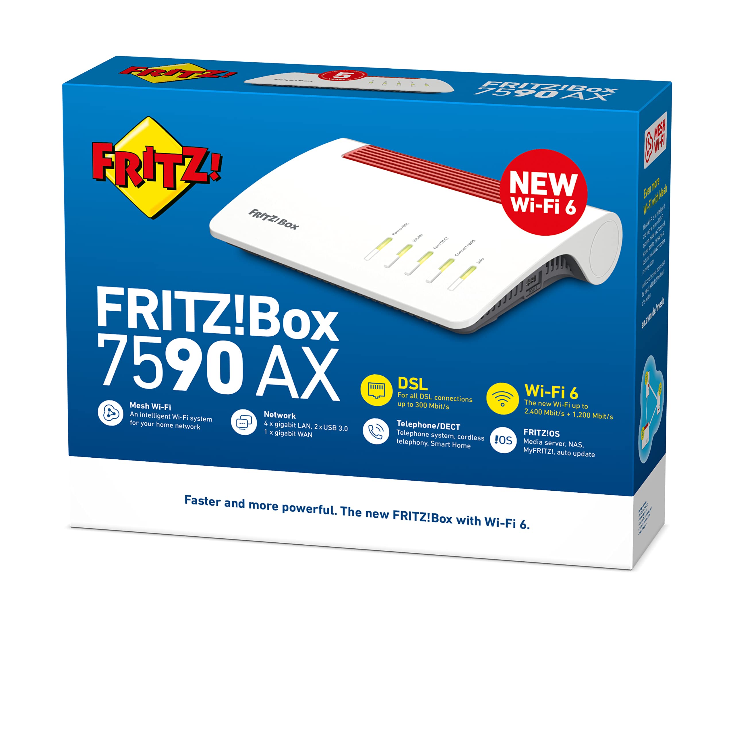 Router Fritz! 20002999 WiFi 6 5 GHz Blanc