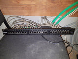 LINDY Cat.6 Patchpanel 24p STP 1U black
