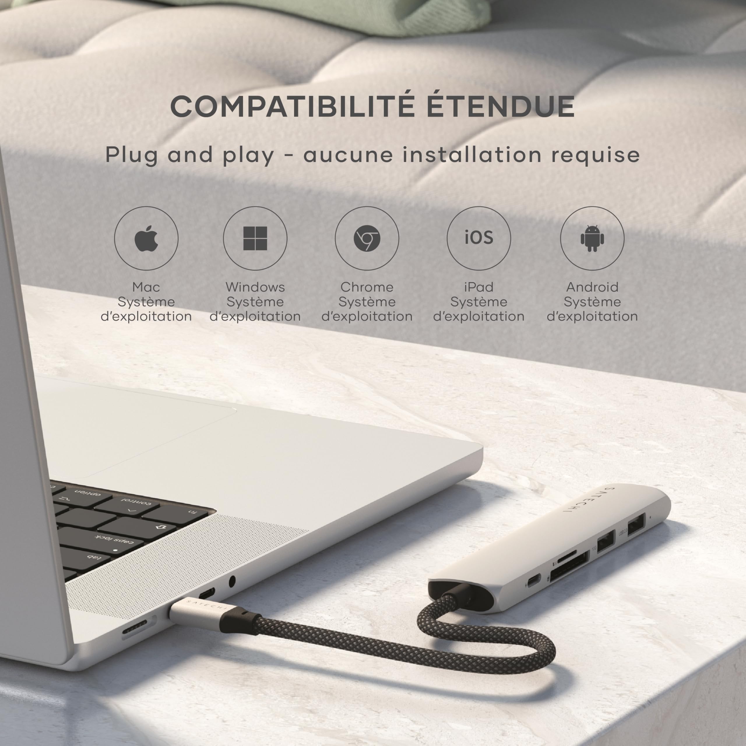6-IN-1 USB-C MULTIPORT ADAPTER SILVER