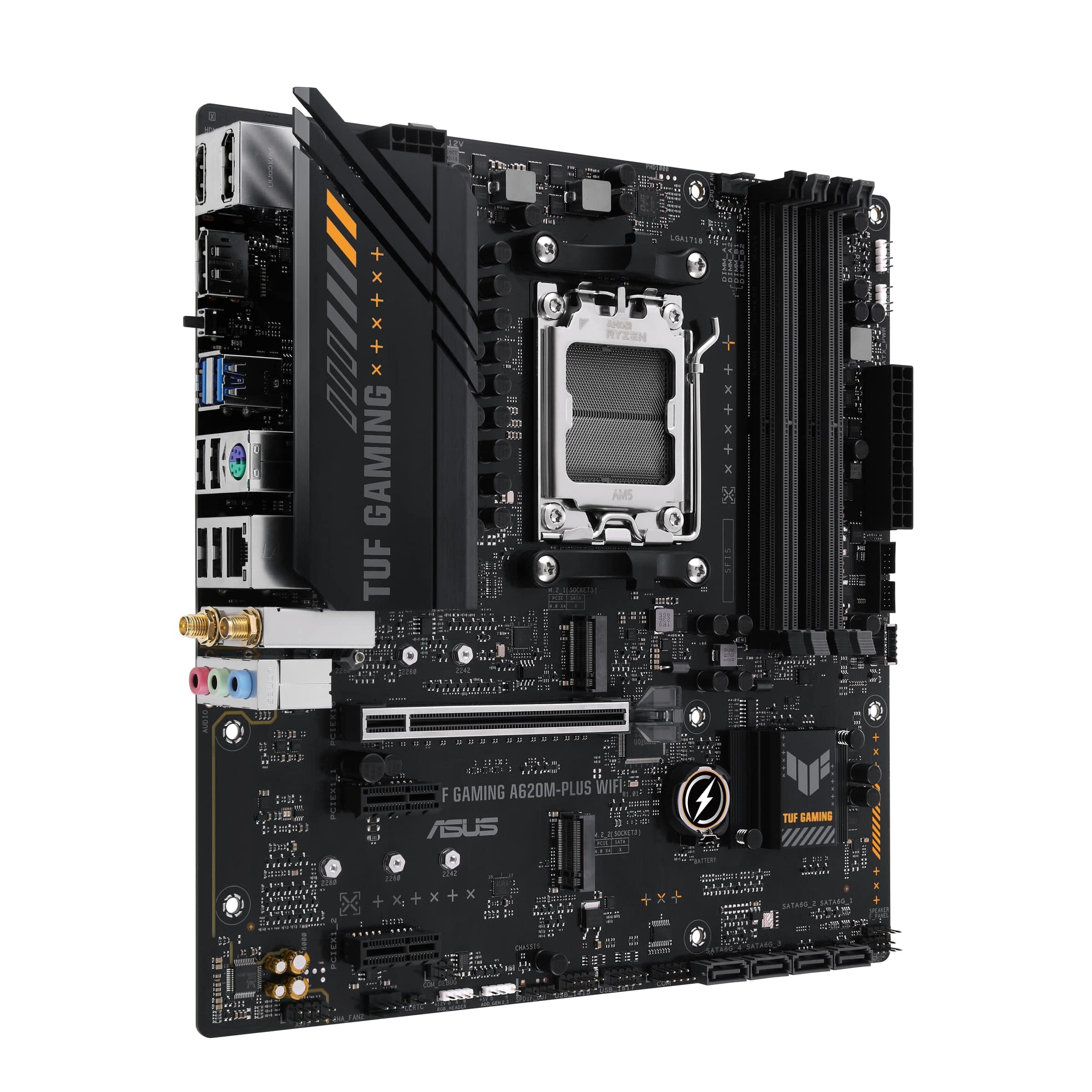 ASUS TUF GAMING A620M-PLUS WIFI AMD A620 Emplacement AM5 micro ATX