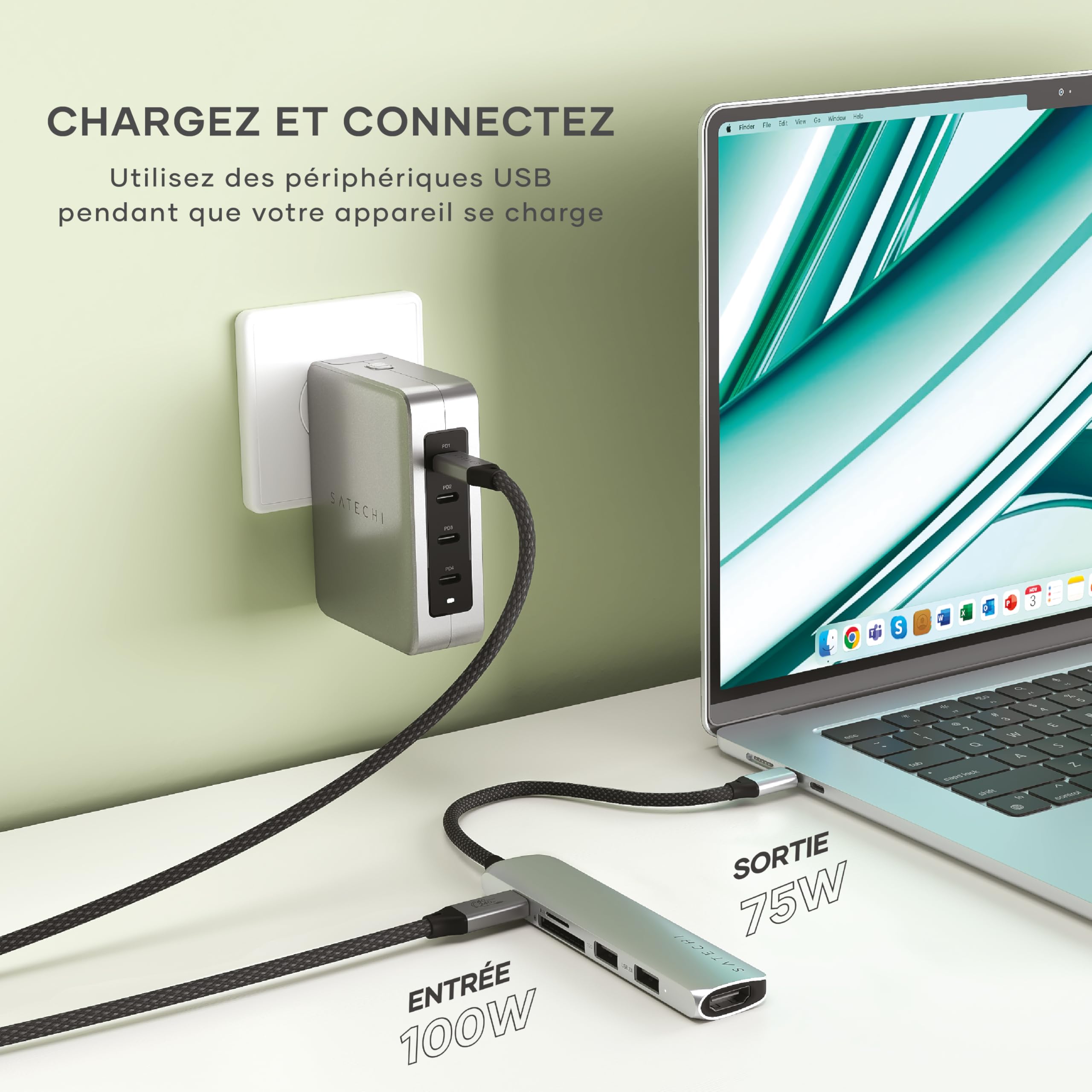 6-IN-1 USB-C MULTIPORT ADAPTER SILVER