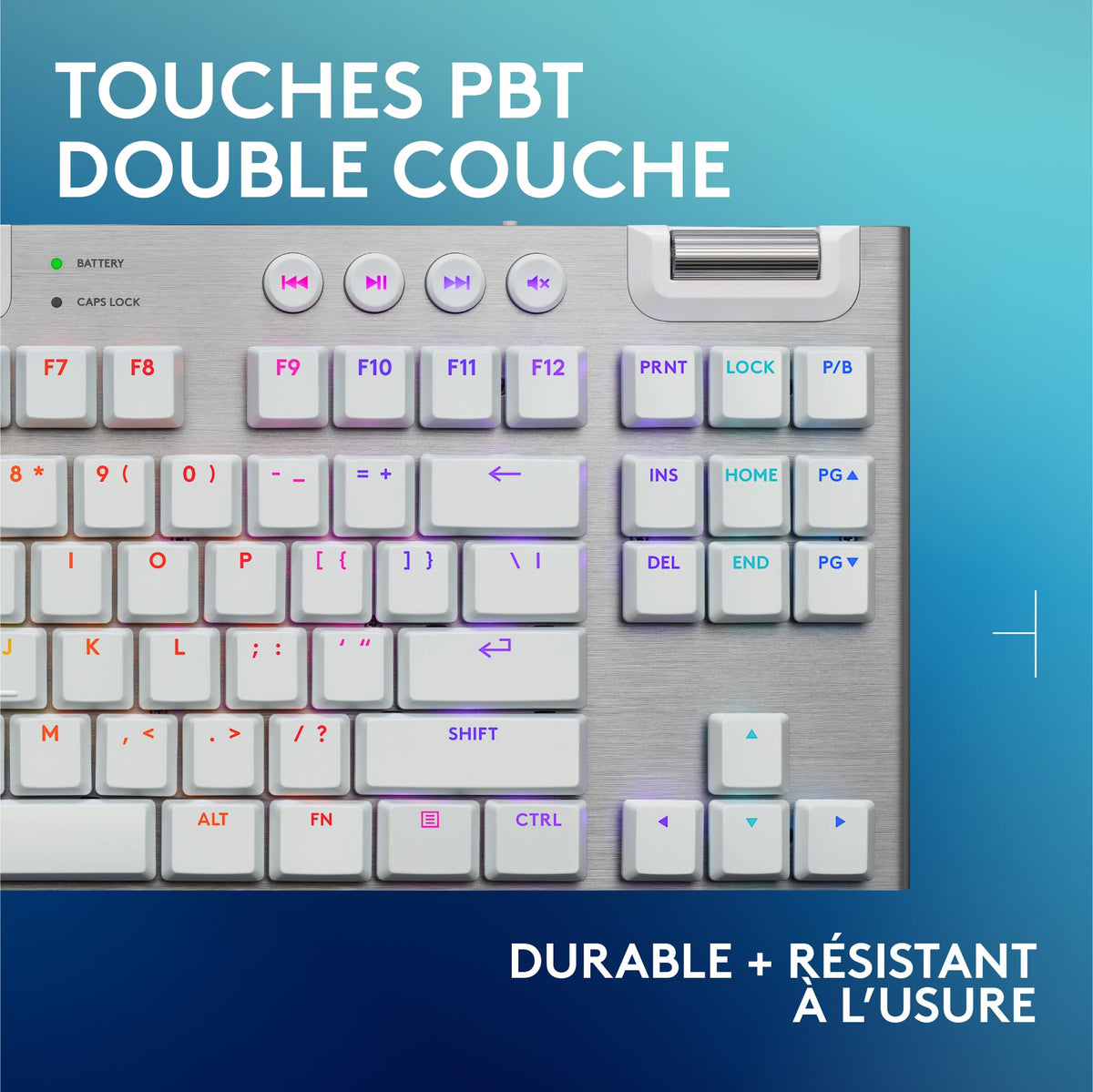 LOGITECH G915 X LIGHTSPEED TKL Wireless Gaming Keyboard White (FR)