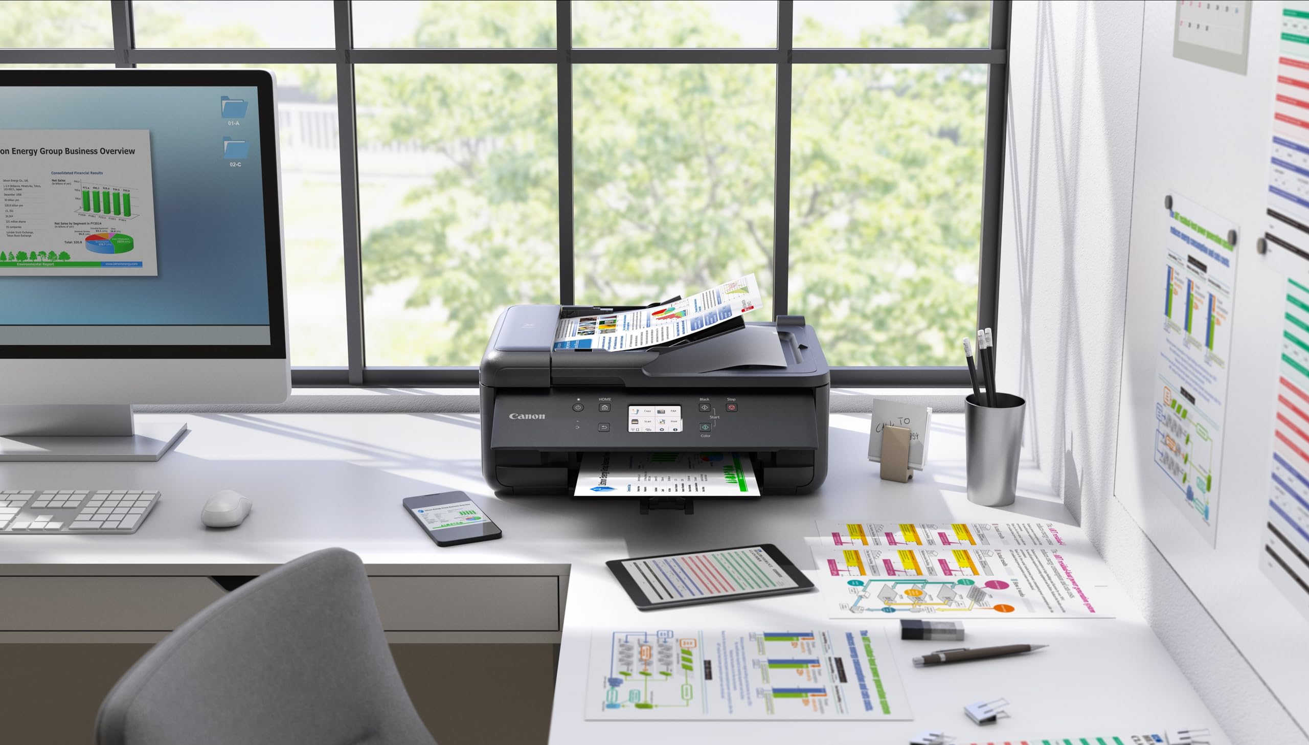 CANON PIXMA TR7650 MFP colour ink-jet A4 210x297mm A4 15 ipm print 200 sheets USB 2.0 Wi-Fi