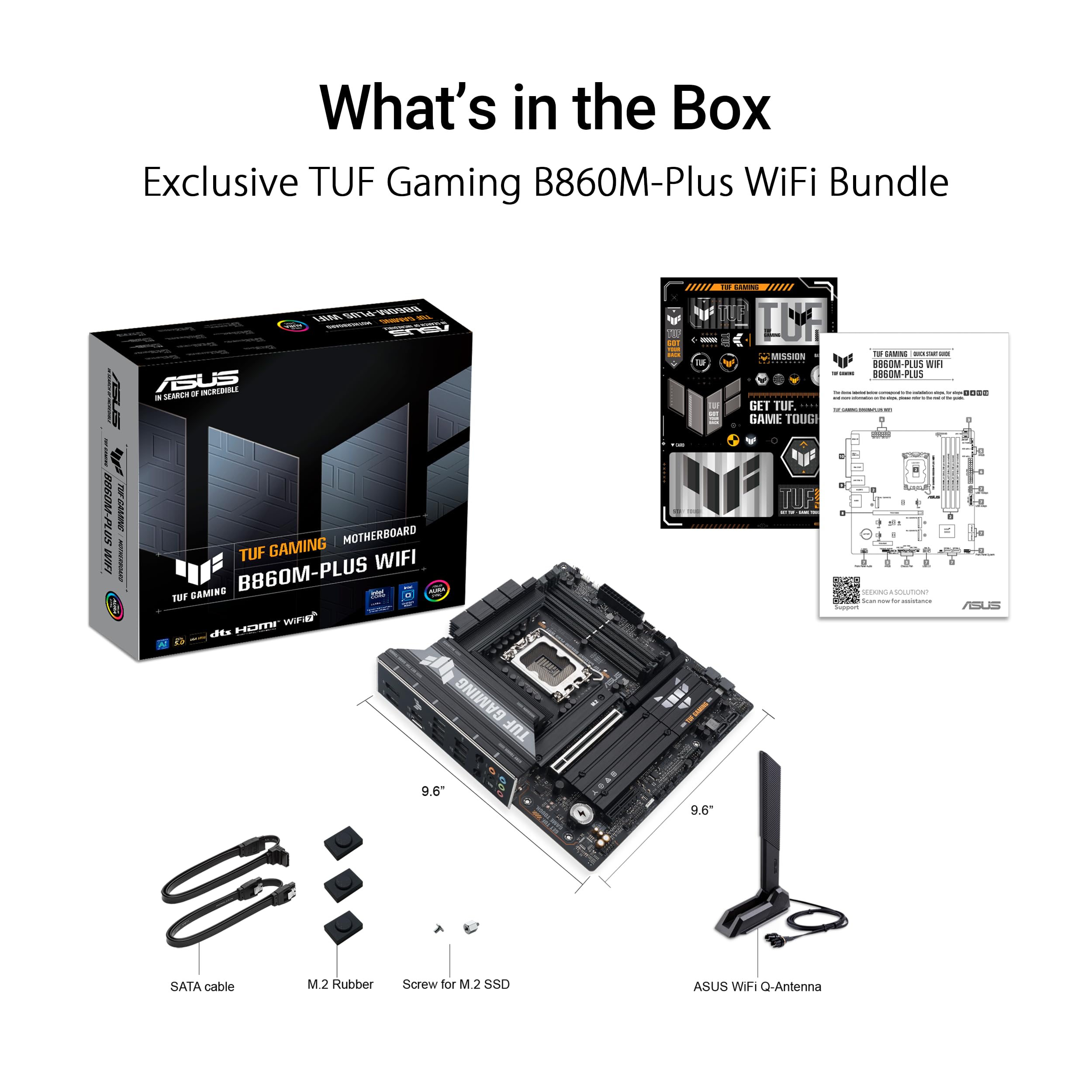ASUS TUF GAMING B860M-PLUS WIFI LGA1851 DDR5 micro ATX MB DDR5 1xHDMI 1xDP 3xM.2 4xSATA