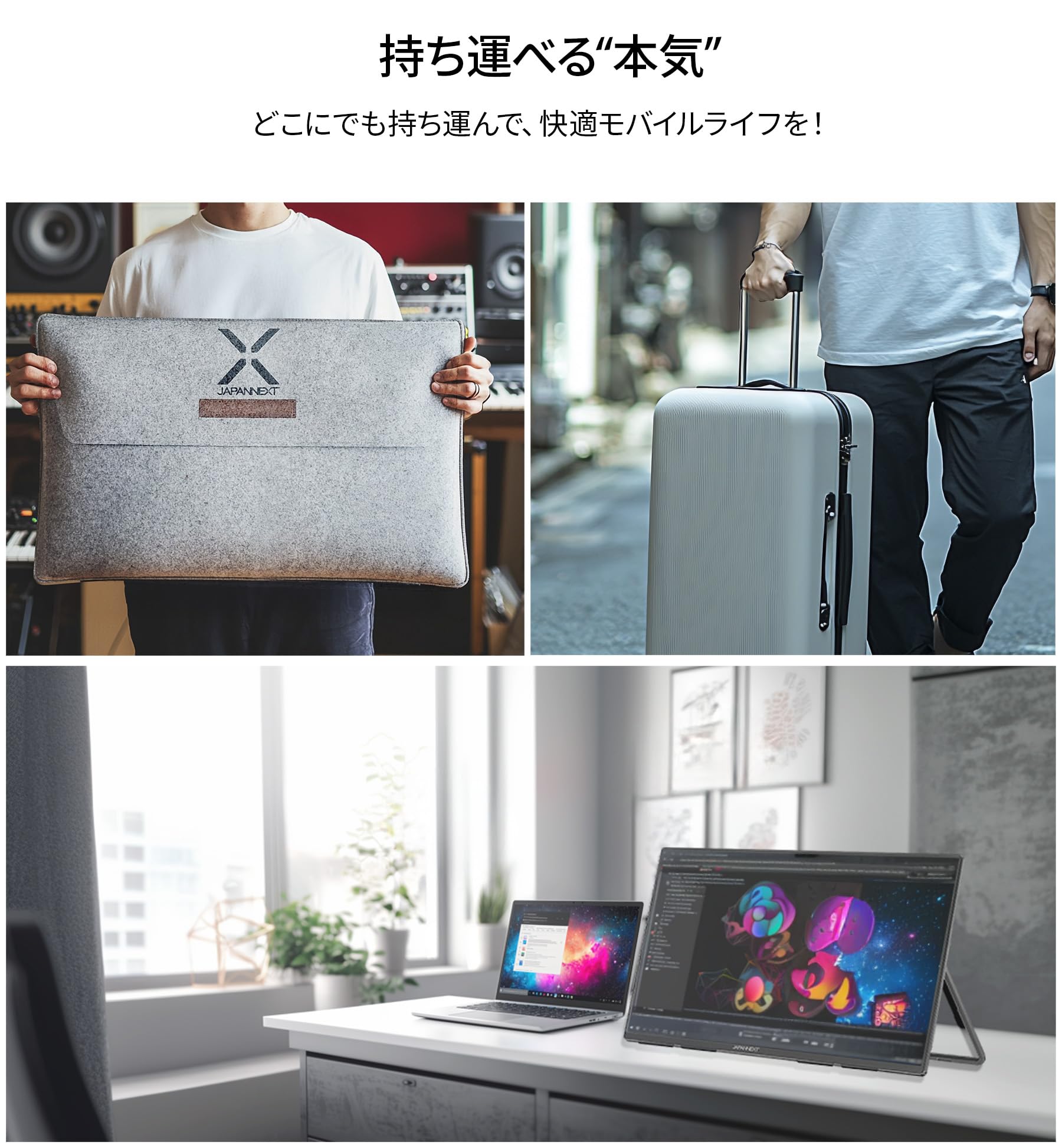 JAPANNEXT JNMDIPS238FC6 Ecran LED 23,8 FHD (1920x1080) 100Hz  IPS  250 cd/m   1