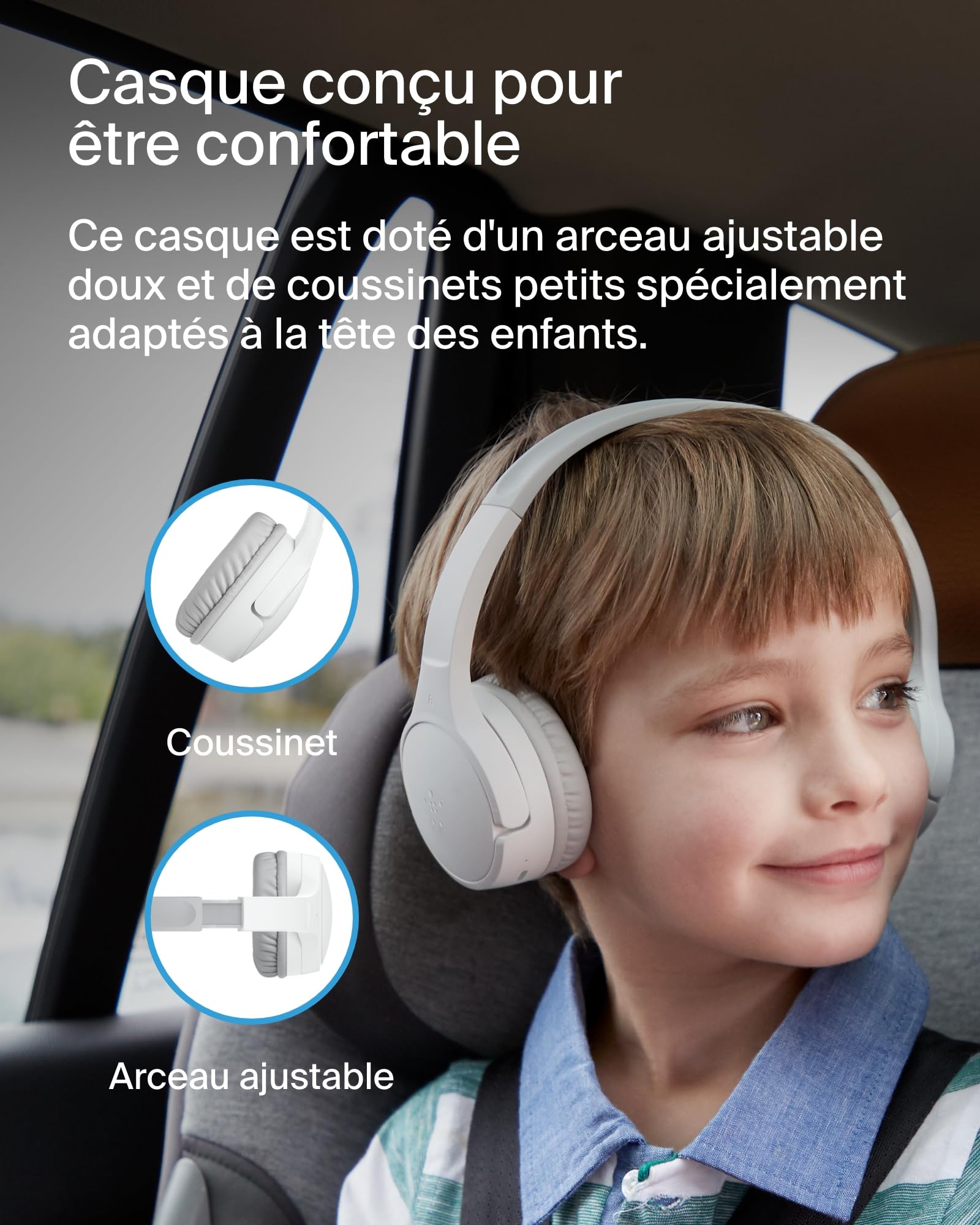 BELKIN Soundform Mini Kids Headphones White