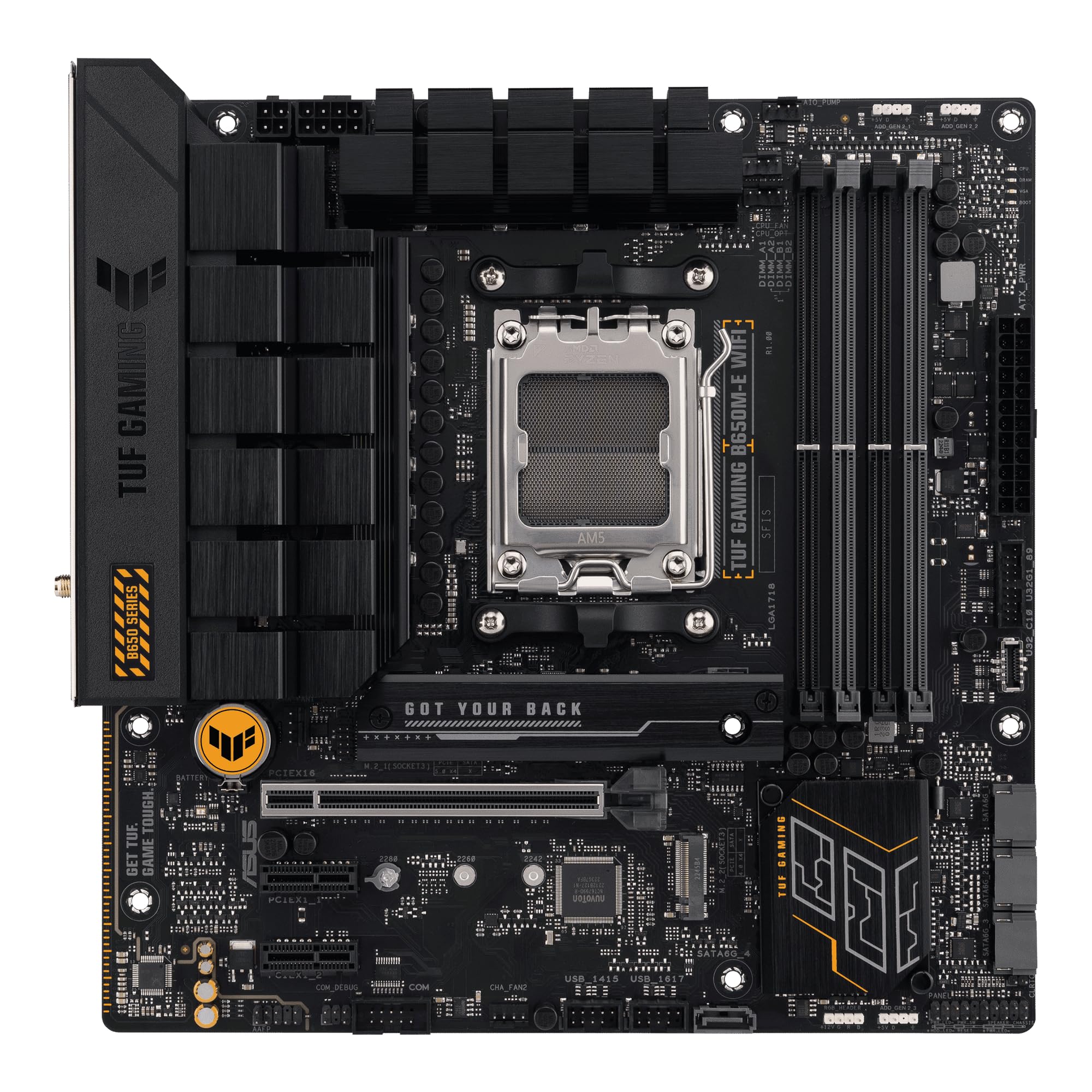 ASUS TUF GAMING B650M-E WIFI AM5 4xDDR5 mATX MB 4xSATA 2xM.2