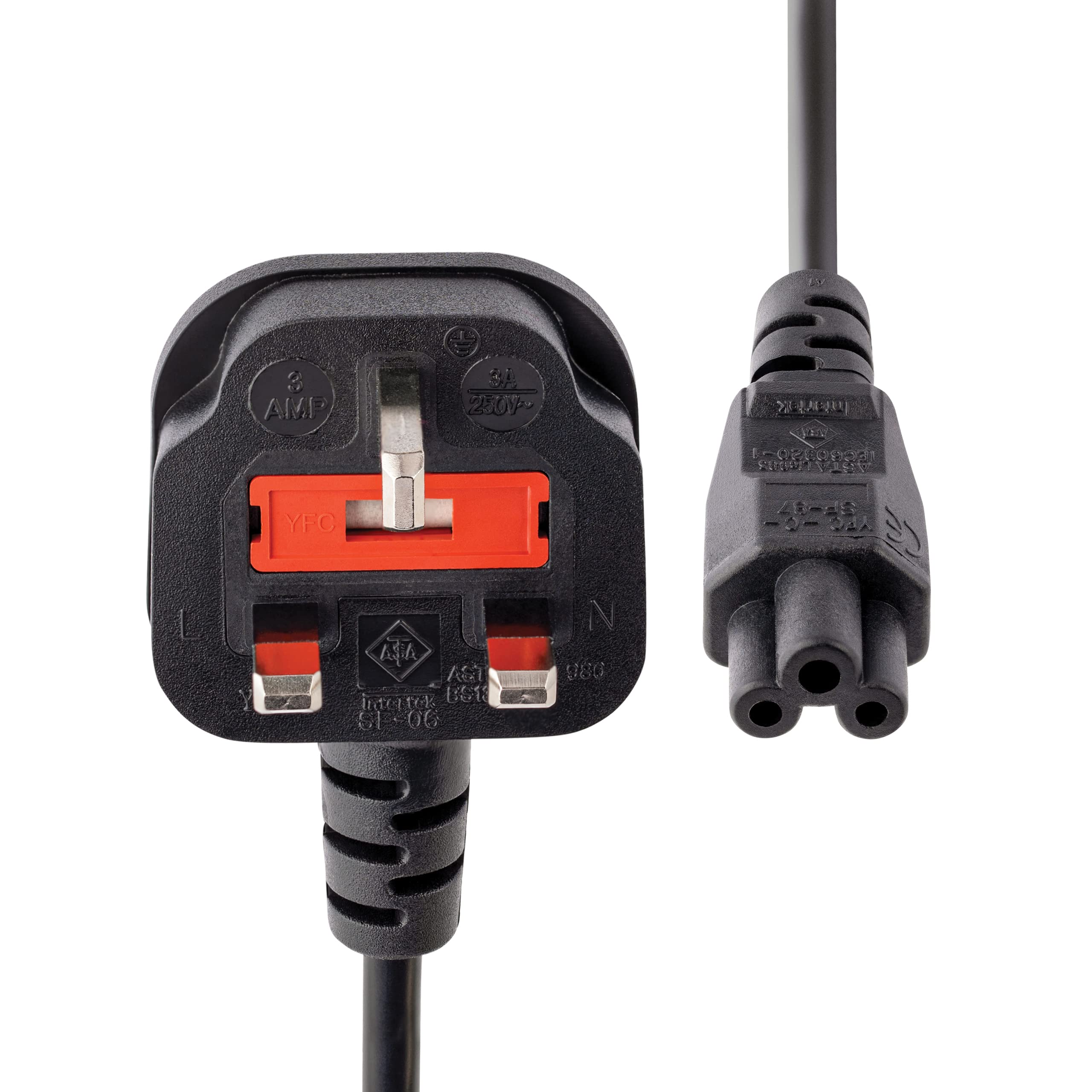 1m C5 UK Laptop Power Cord - BS-1363