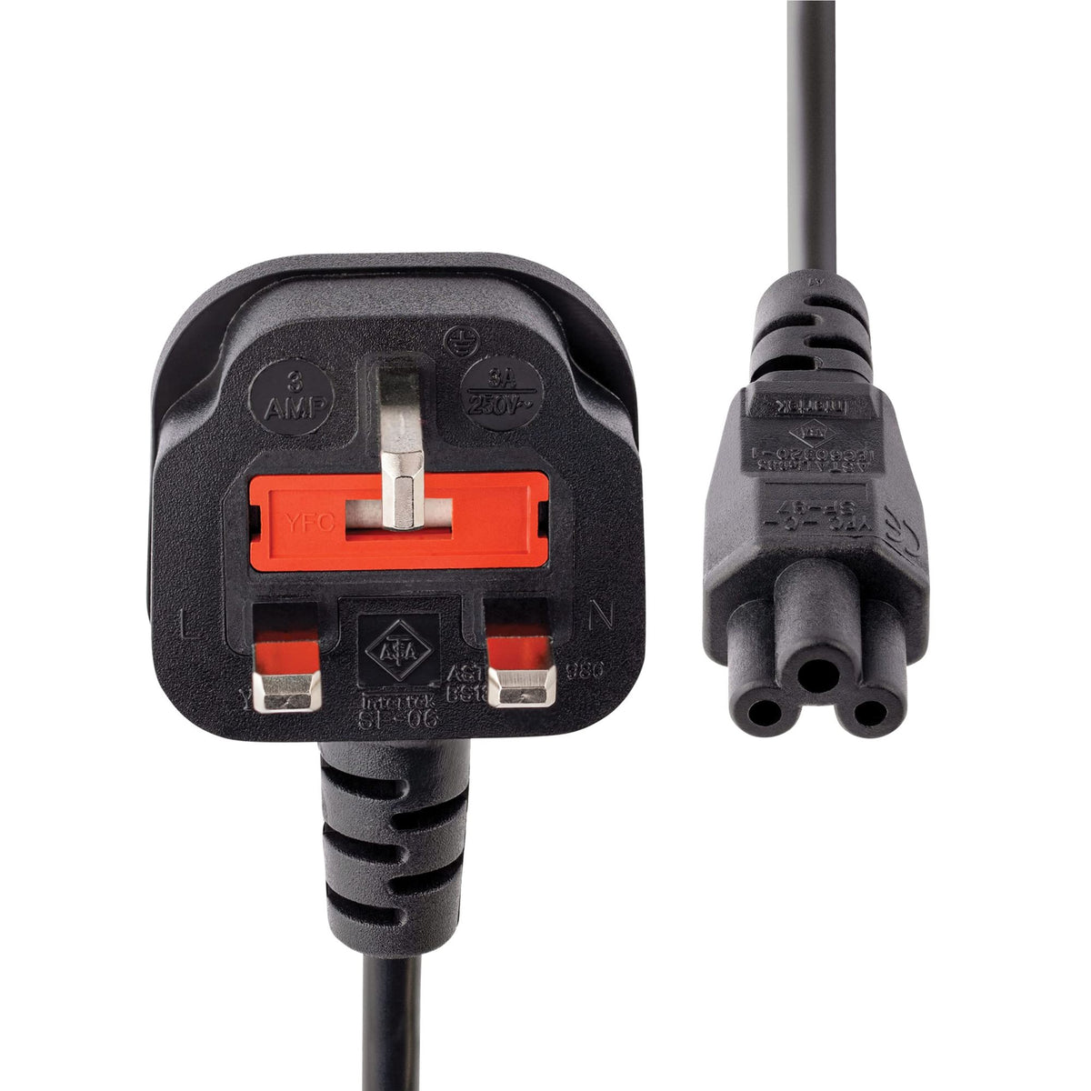1m C5 UK Laptop Power Cord - BS-1363