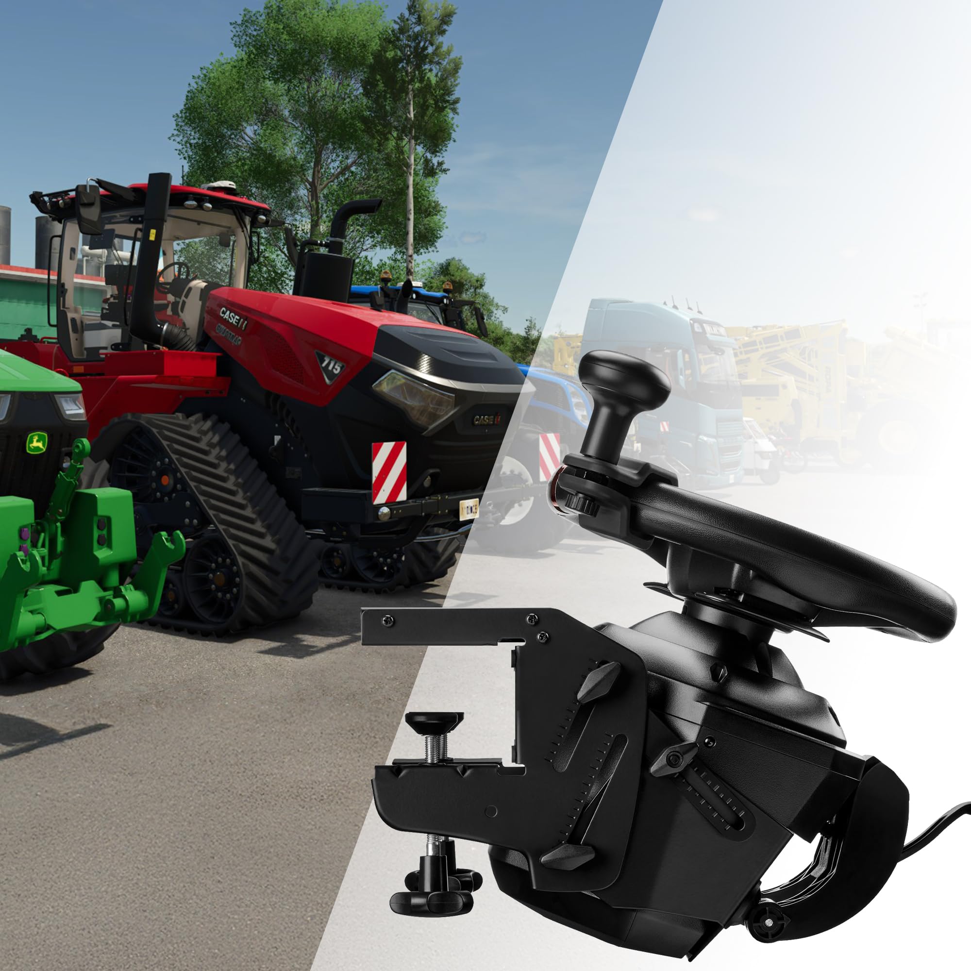 THRUSTMASTER T128-P Simtask Farming Pack pour PS5 et PC