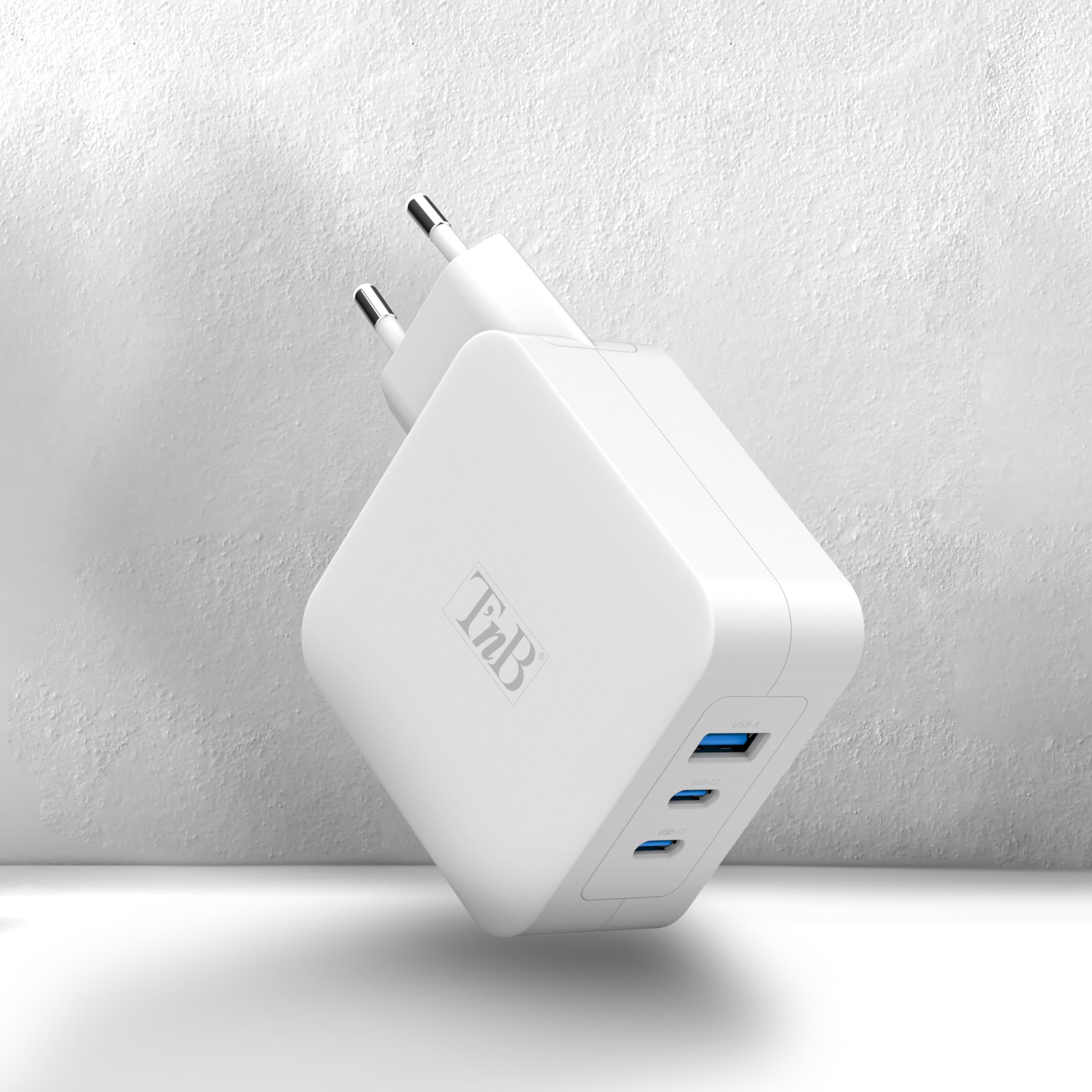 TNB iClick - GAN 100W USB-C and USB-A Charger white