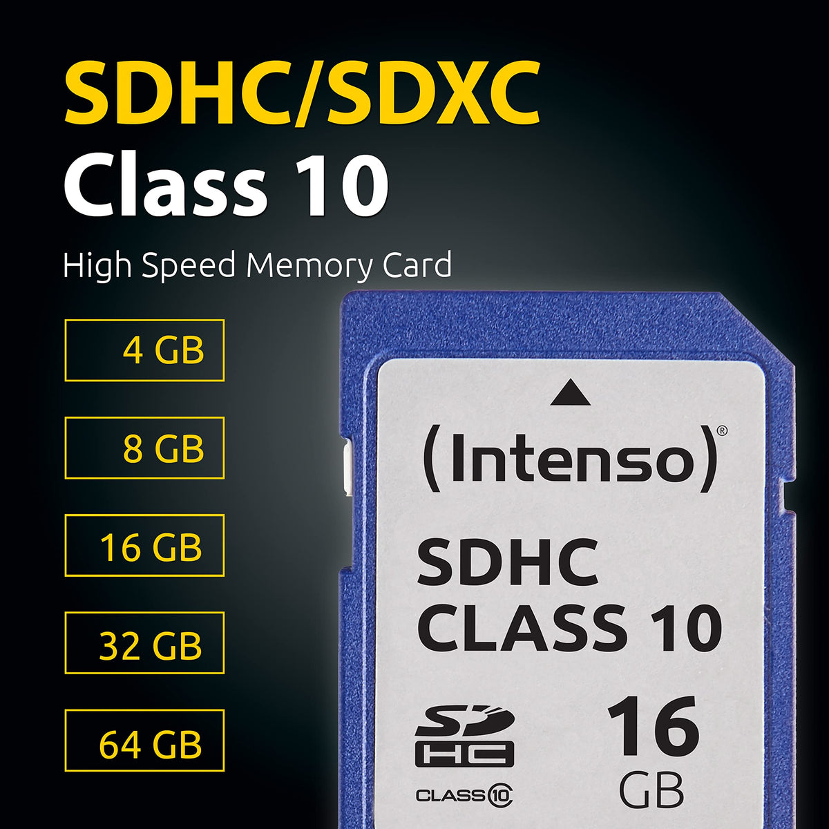 INTENSO Carte SDHC Class 10 - 16 Go
