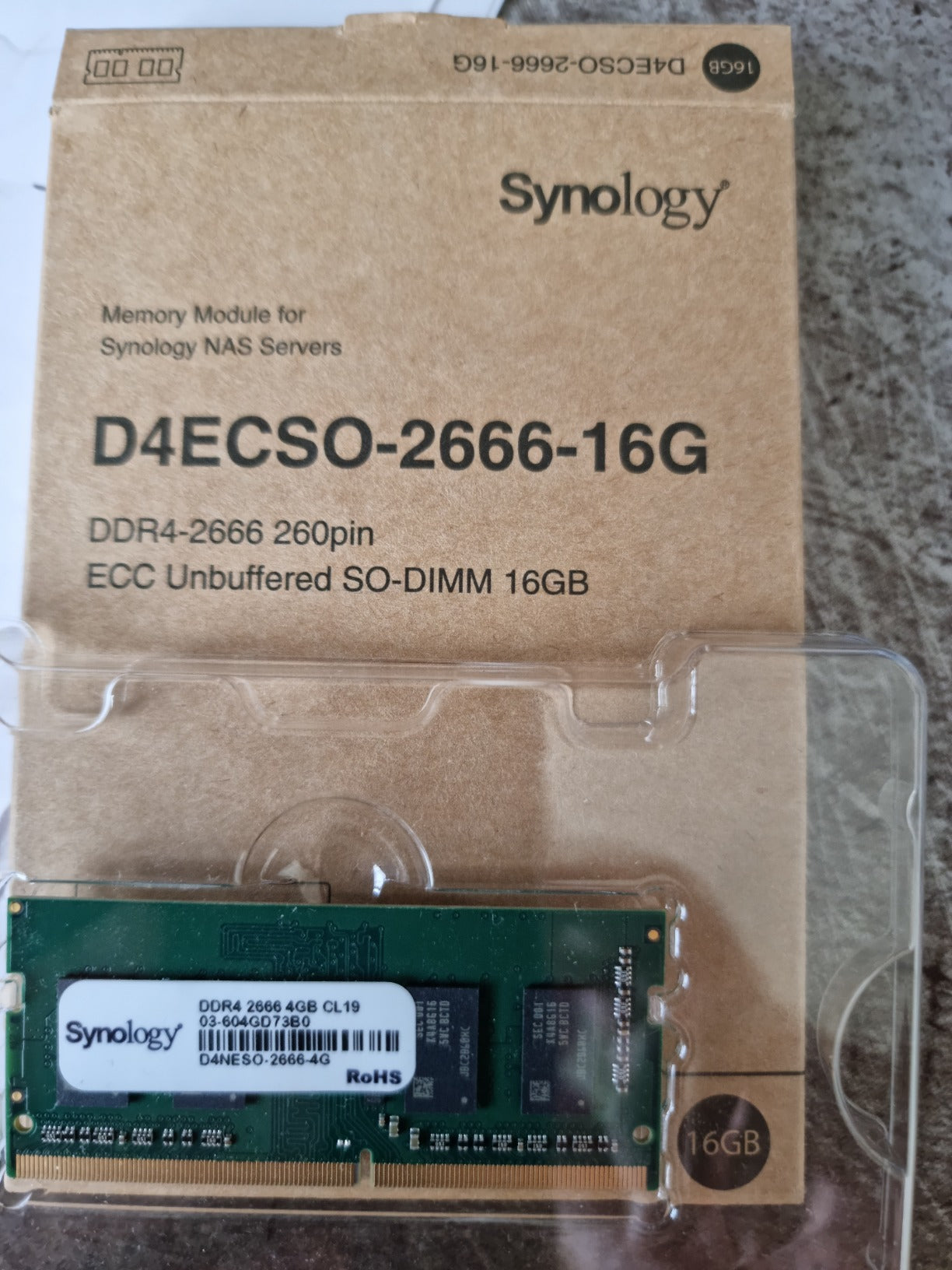 SYNOLOGY D4NESO-2666-4G 4Go RAM Non-ECC SODIMM