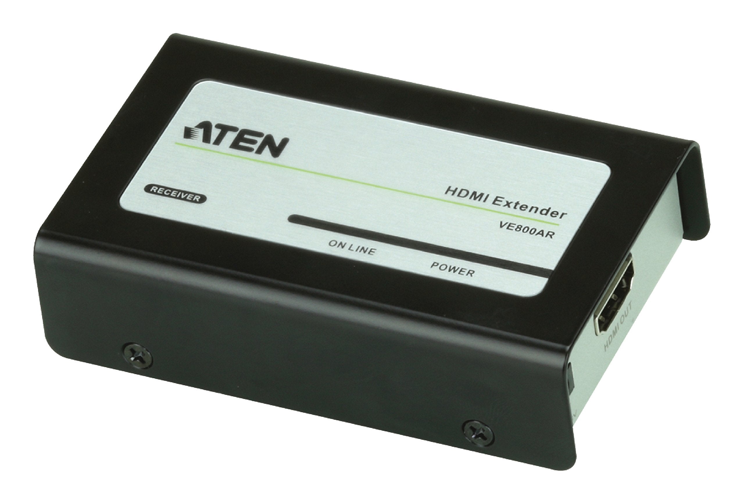 Récepteur HDMI Cat 5 (1080p@40m) - 1920 x 1200 pixels - Récepteur AV - 60 m - Avec fil - Noir - HDCP