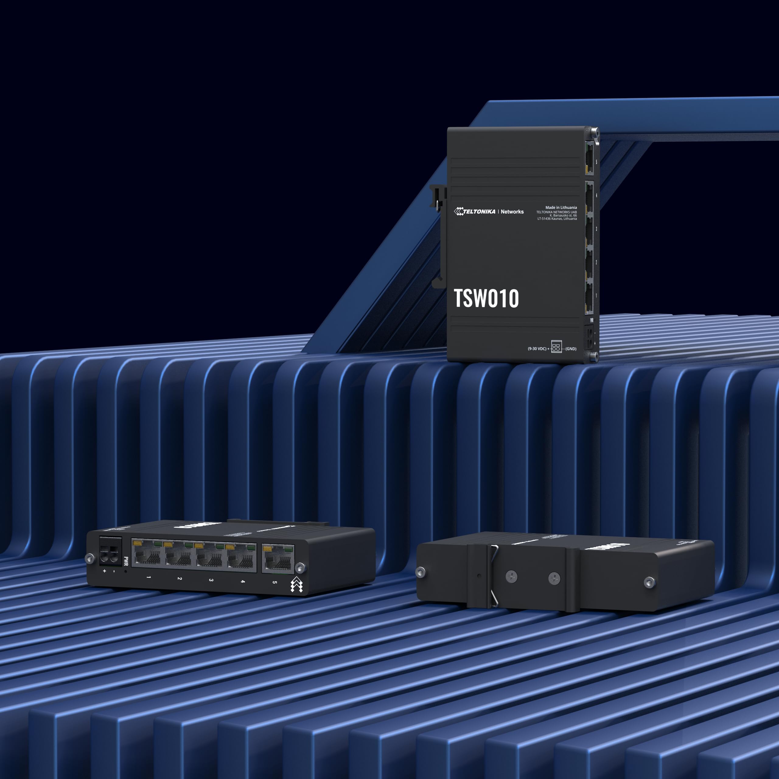 TELTONIKA NETWORKS TSW010 Gigabit switch with DIN rail