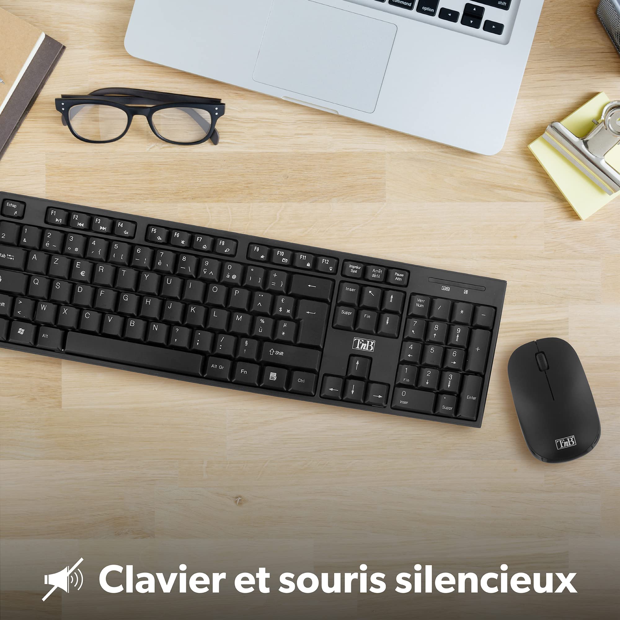 TNB CLASSY Wireless Keyboard/Mouse Combo High Quality Finish Compact Keyboard With Comfortable And Silent Keys
