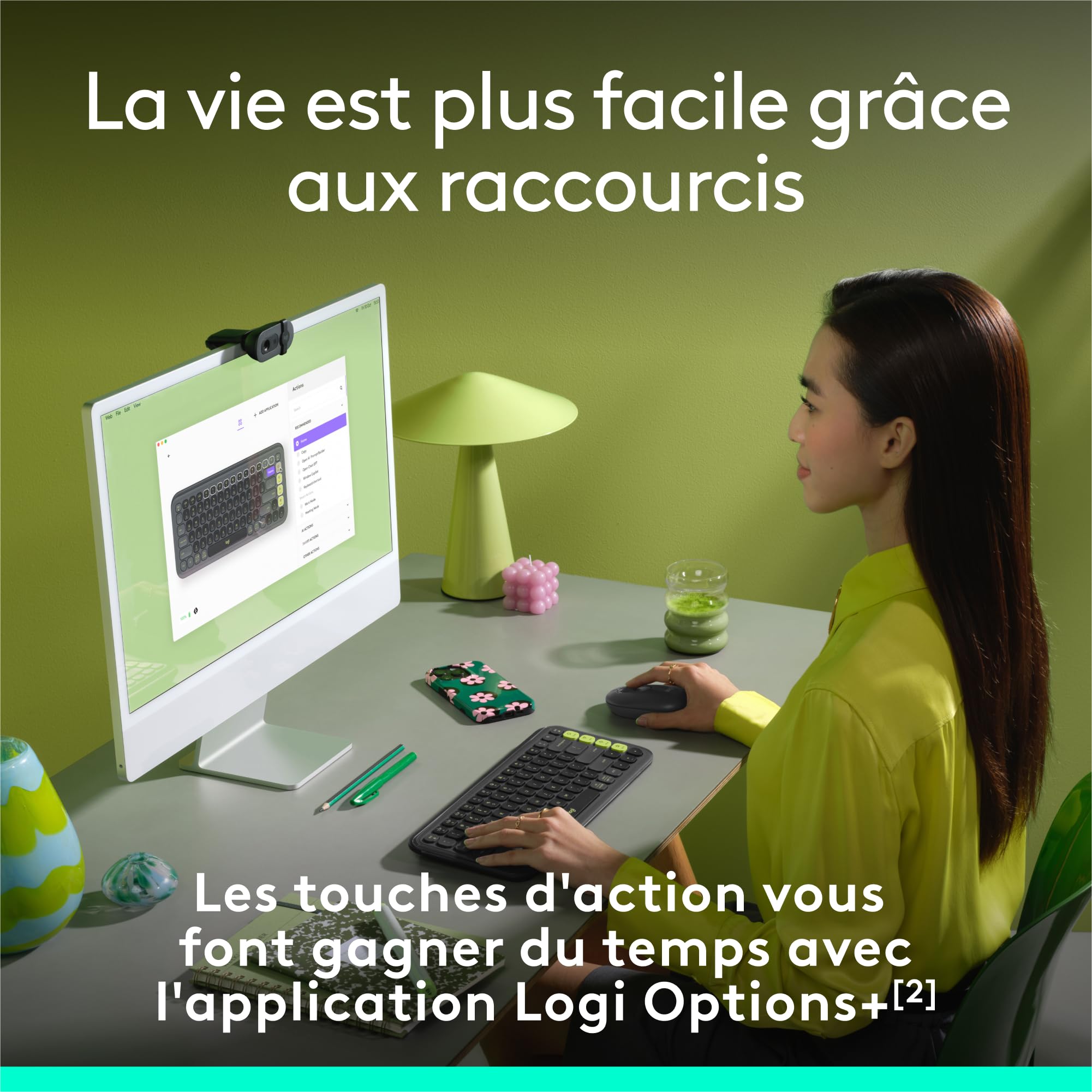 LOGITECH POP ICON KEYS - GRAPHITE (FR)