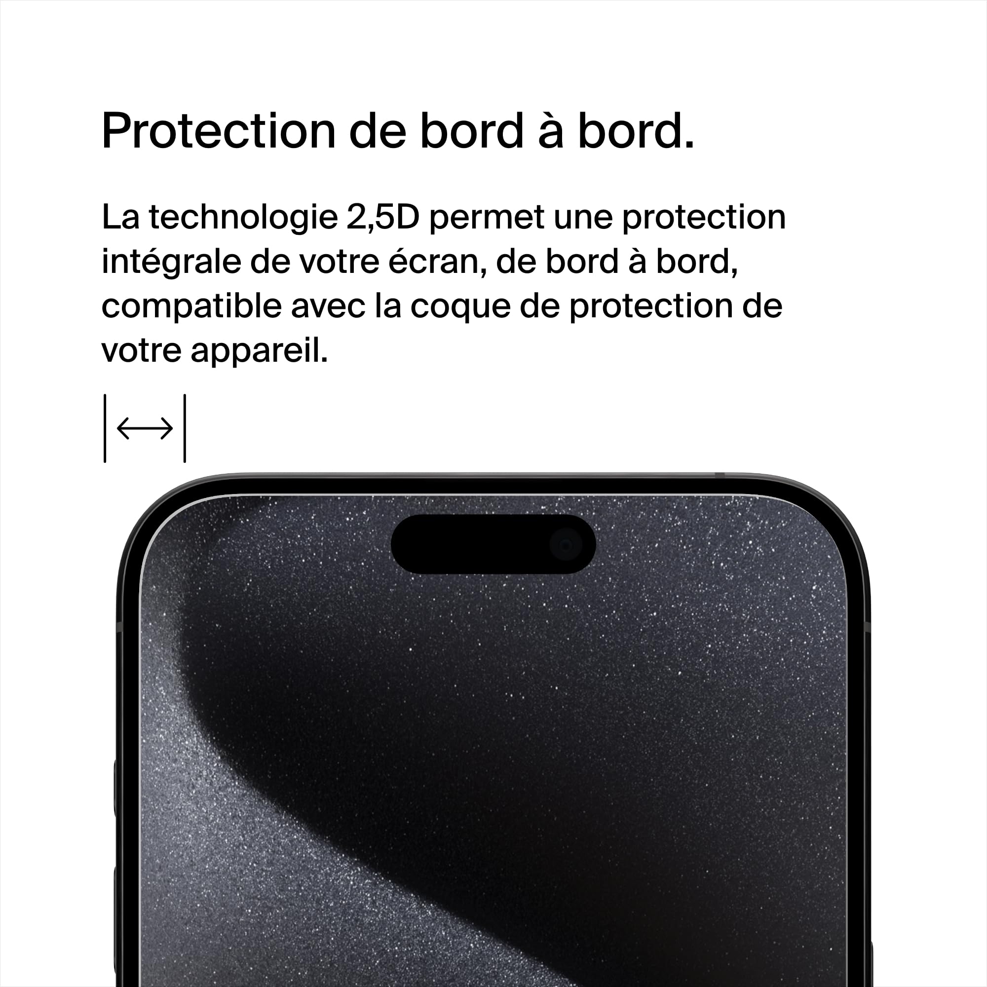 BELKIN ScreenForce Pro TemperedGlass AM Screen Protection for iPhone 15 Pro Max