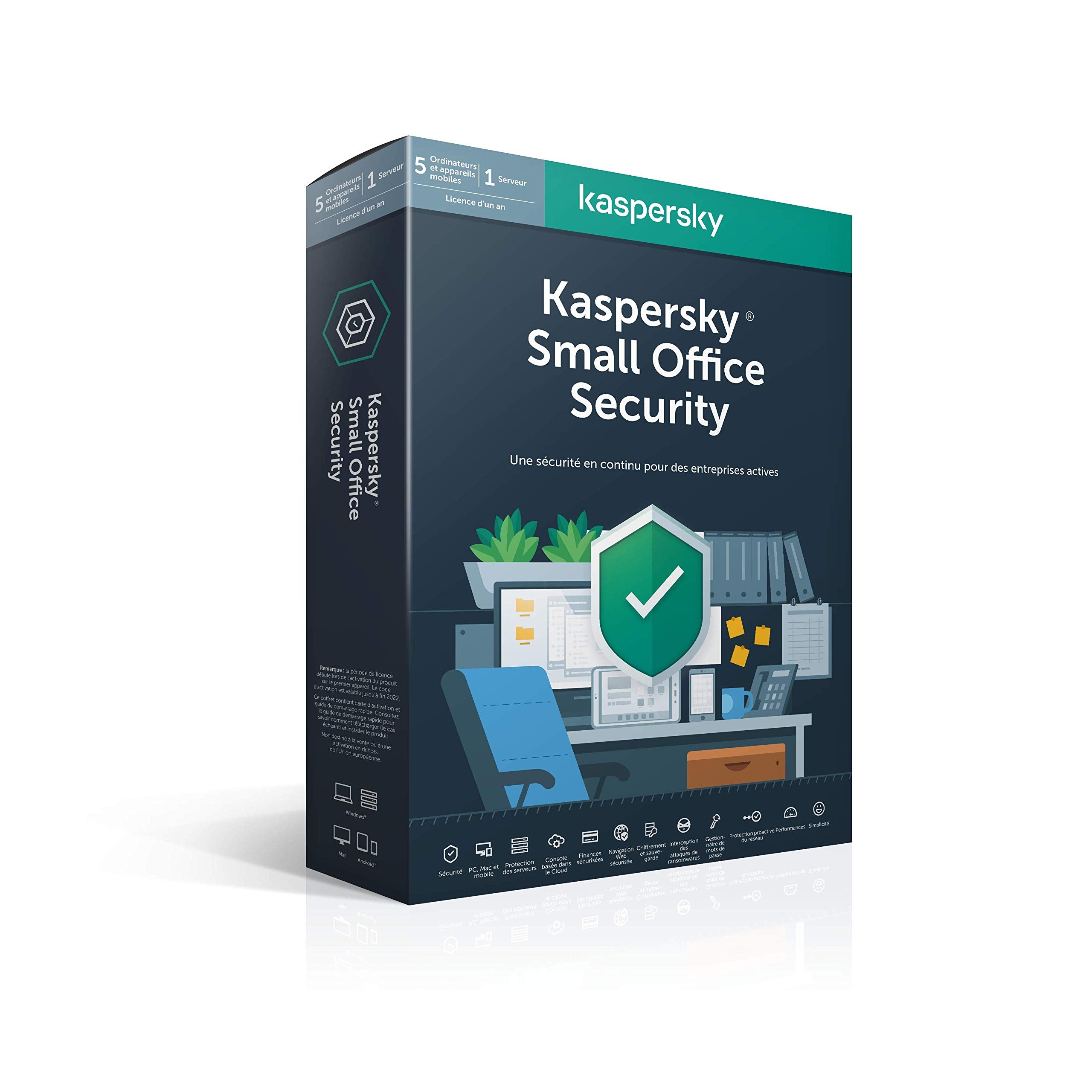 KASPERSKY KSOS 7 5postes + 1 serveur de fichier 1an