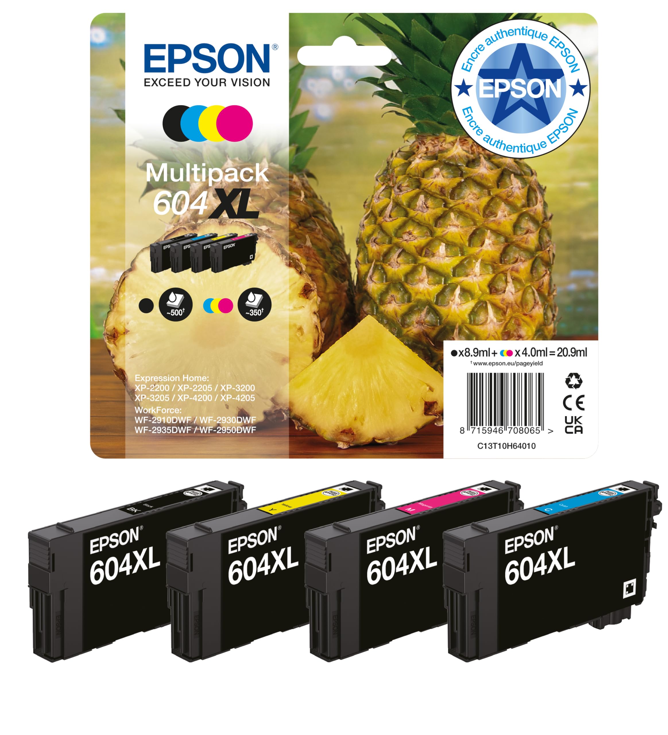 EPSON 1LB Multipack 4colours 604XL Ink