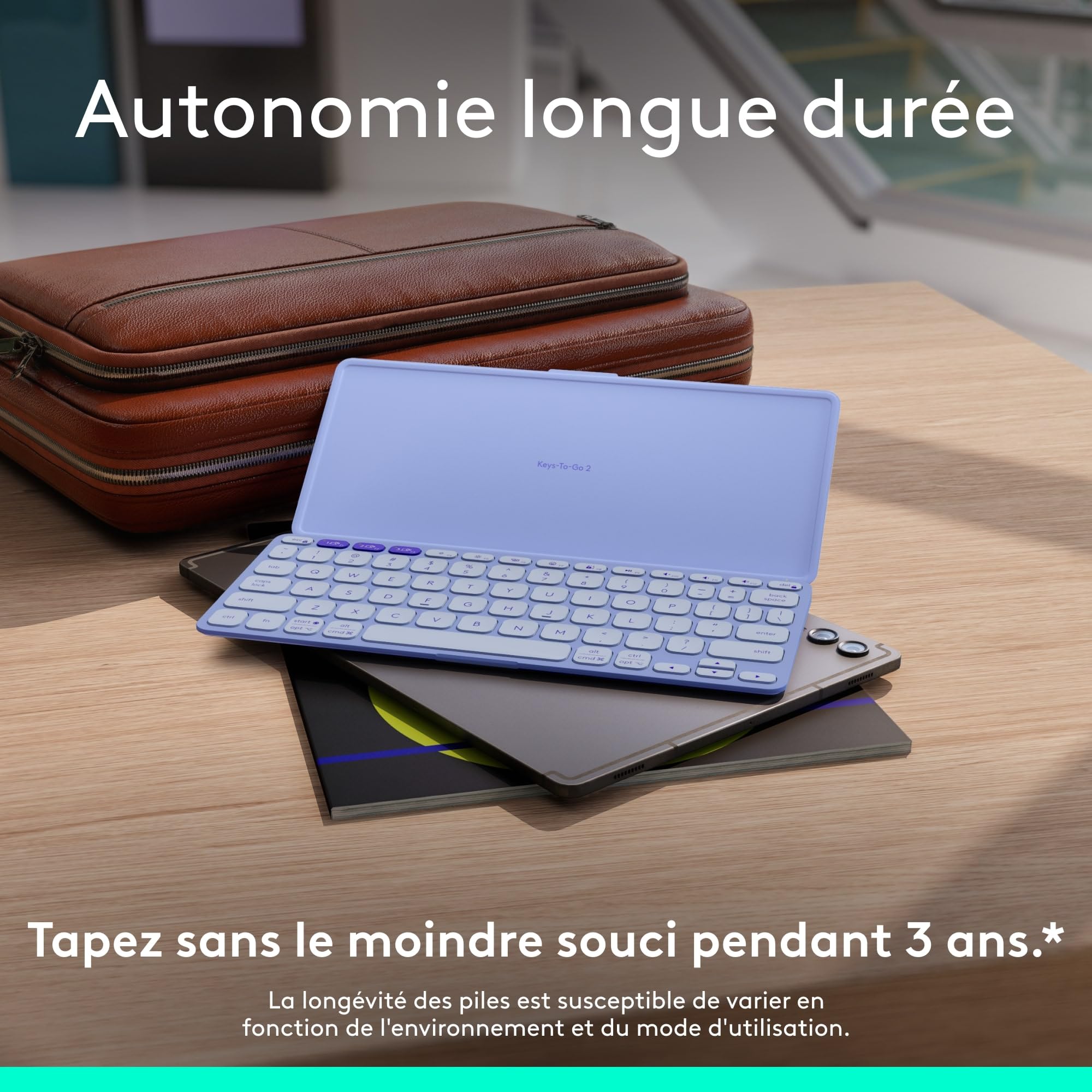 LOGITECH Keys-To-Go 2 - Lilac - WESTMID-511 (FR)