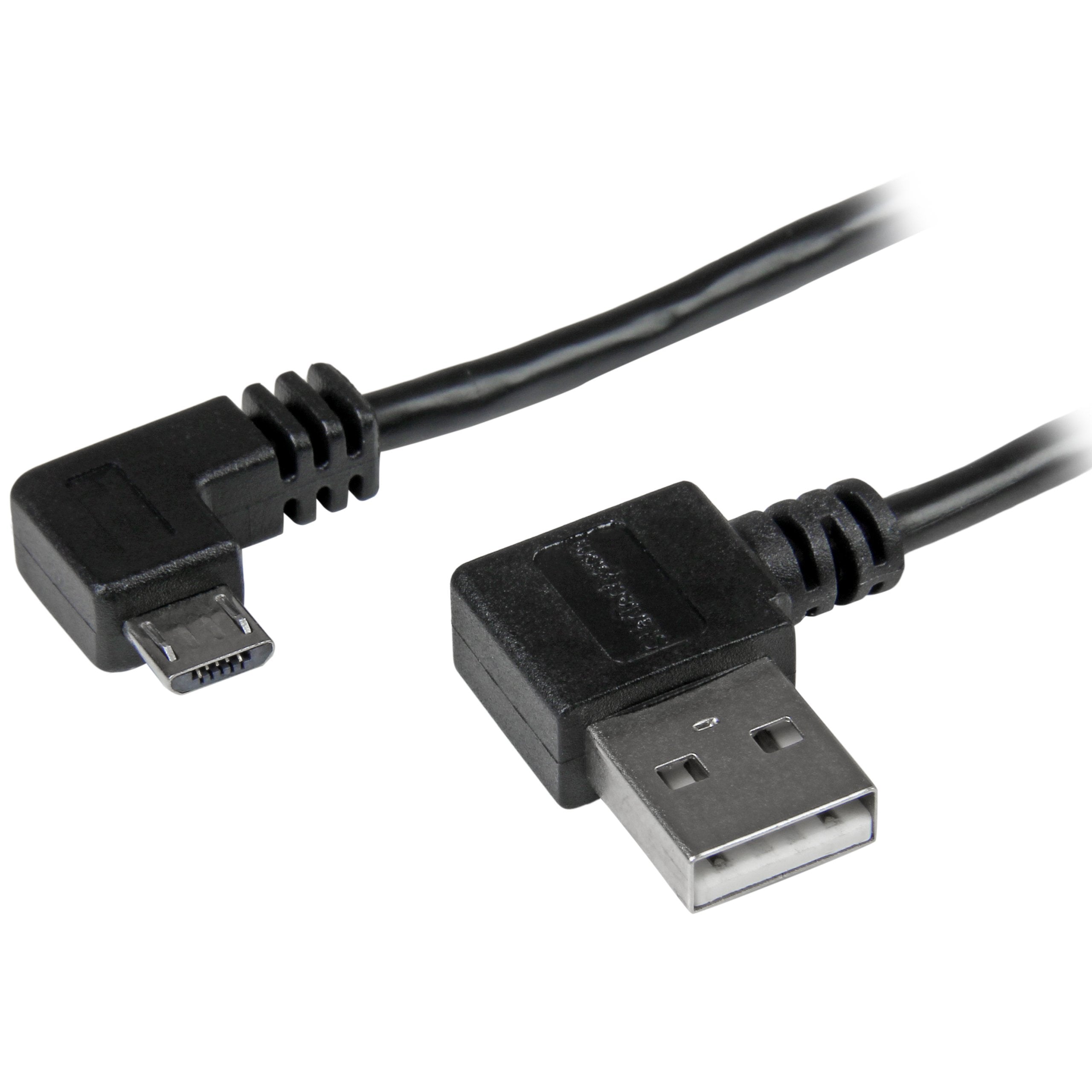 2m 6 ft Right Angle Micro-USB Cable