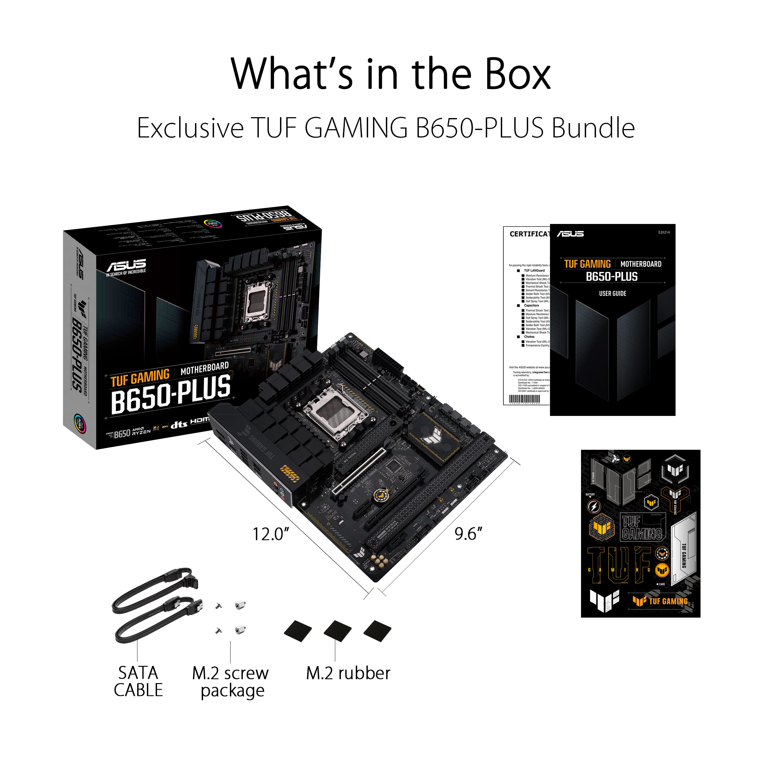 ASUS TUF GAMING B650-PLUS AM5 DDR5 ATX MB