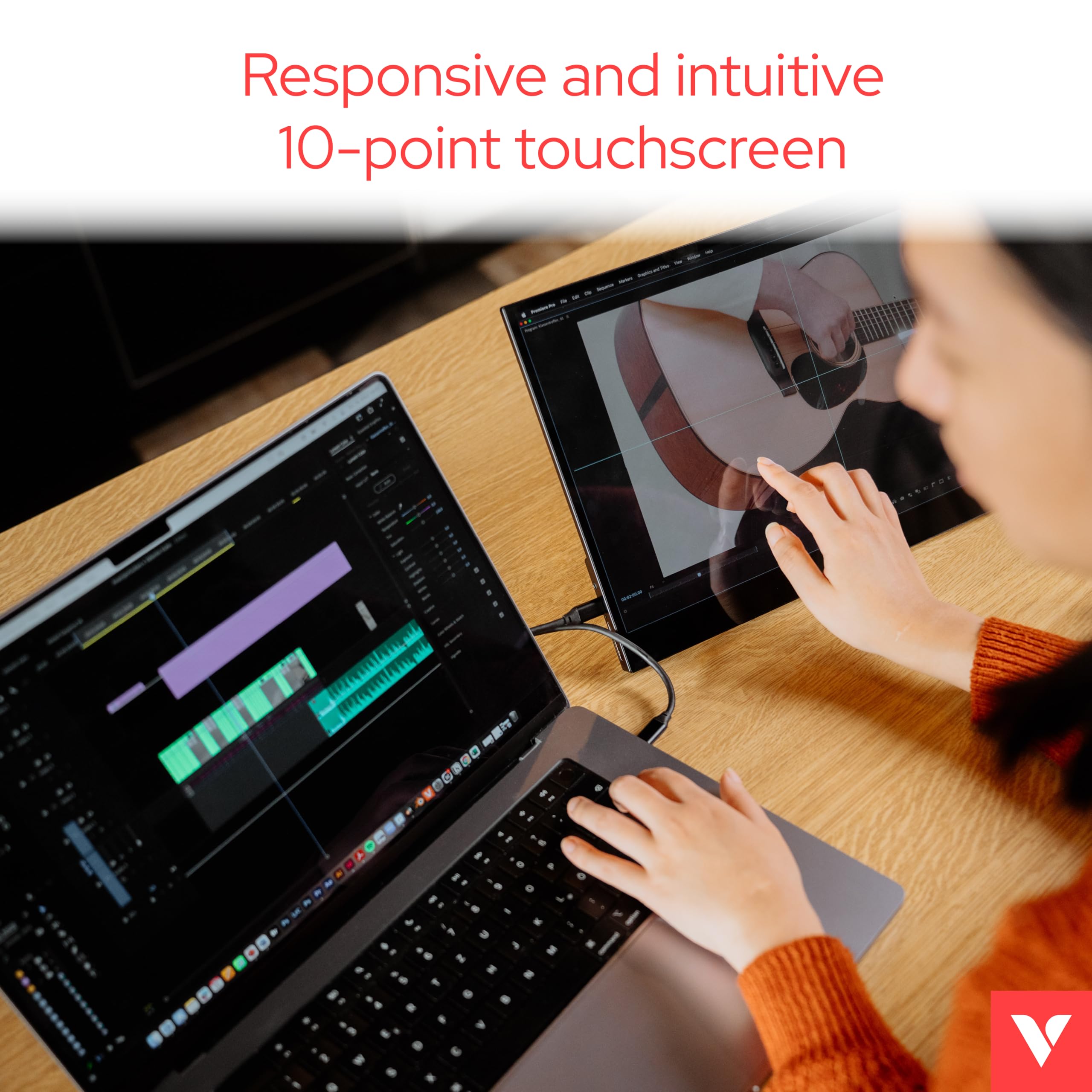 VERBATIM PMT-15 PORTABLE TOUCHSCREEN MONITOR 15.6p FULL HD 1080P METAL HOUSING WCF (P)