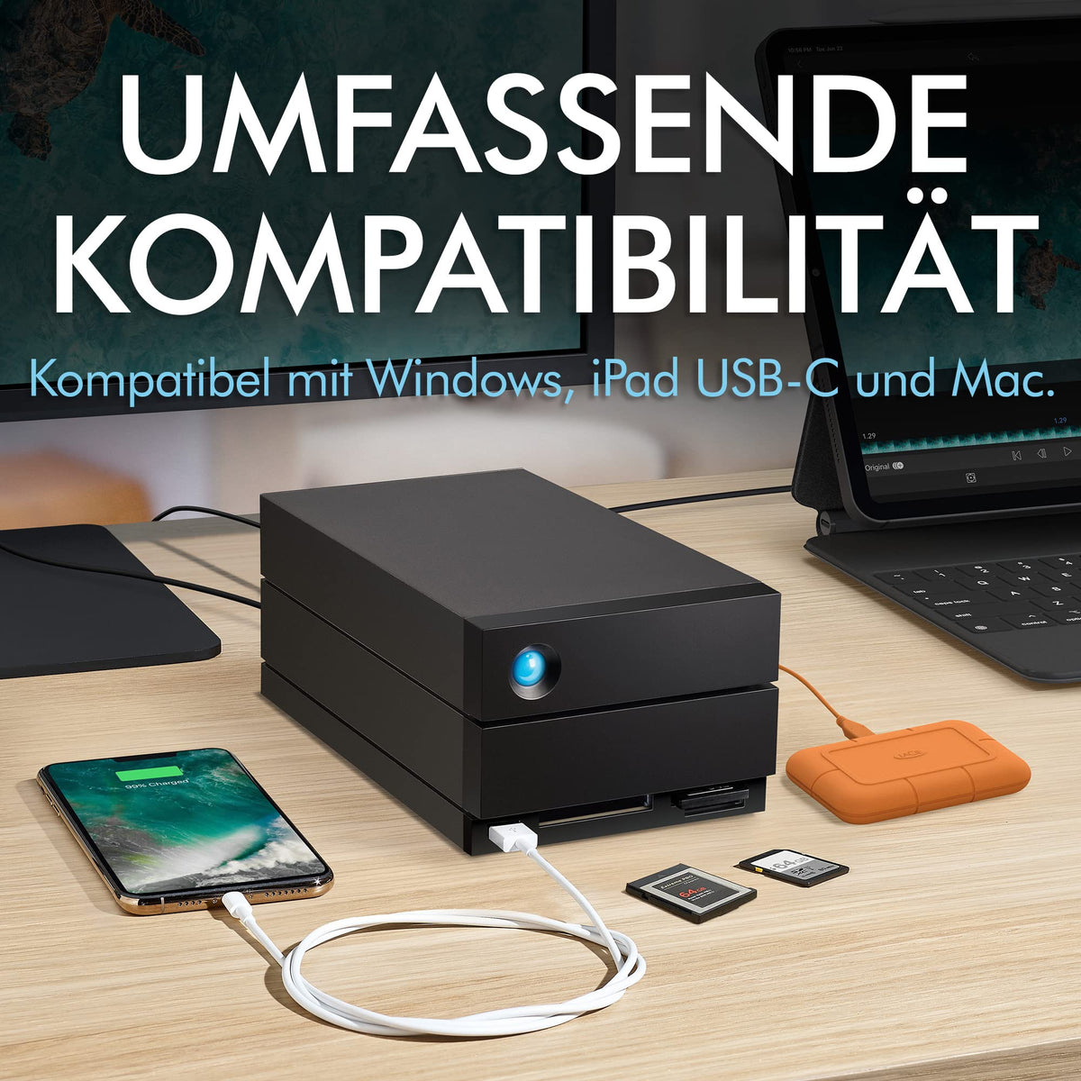 LACIE 20TB 2big Dock Thunderbolt 3 USB 3.2
