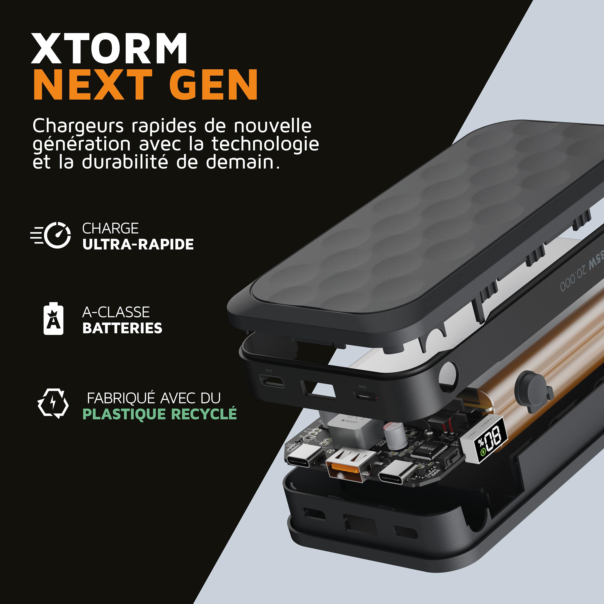 XTORM Batterie externe Fuel 67W 27000 mAh noir