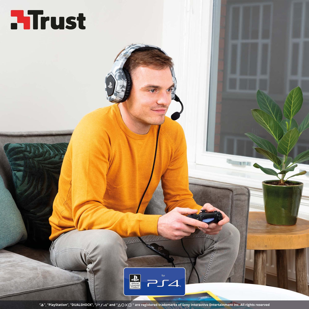 TRUST Casque gaming FORZE pour PS5/PS4 license officielle - Grey